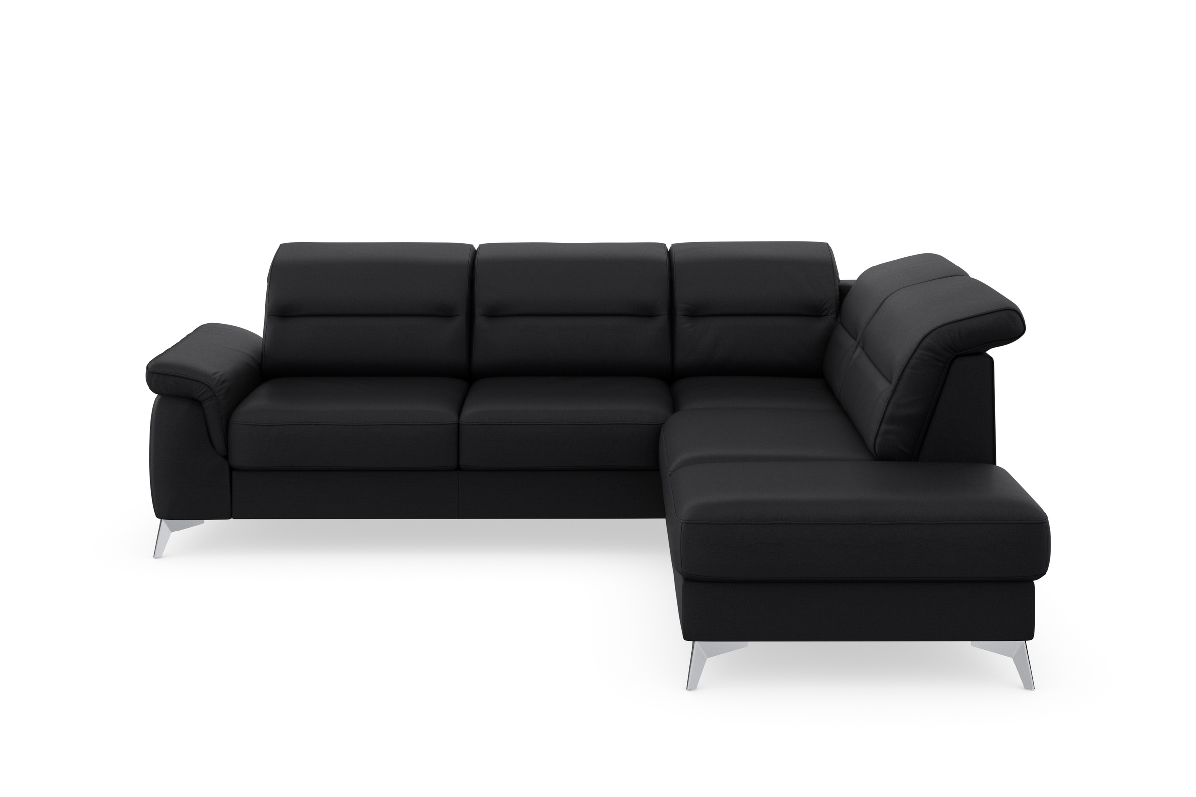 sit&more Ecksofa »Sinatra L-Form«, mit Ottomane, optional mit Kopfteilverstellung und Armteilfunktion