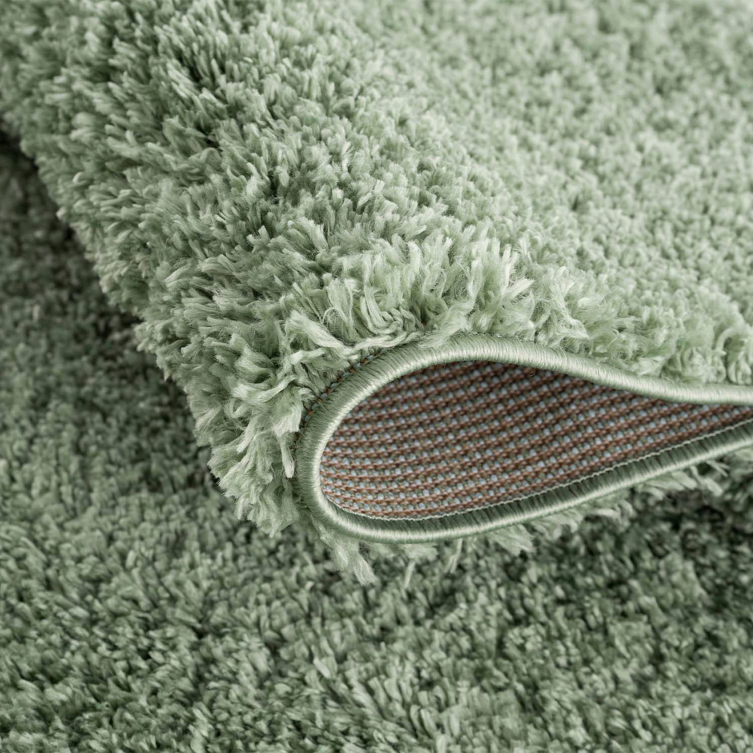 Carpet City Hochflor-Teppich »Pulpy 100«, rechteckig, 30 mm Höhe, Läufer, weich, mit Fransen, uni, viele Grössen, Wohnzimmer, Schafzimmer