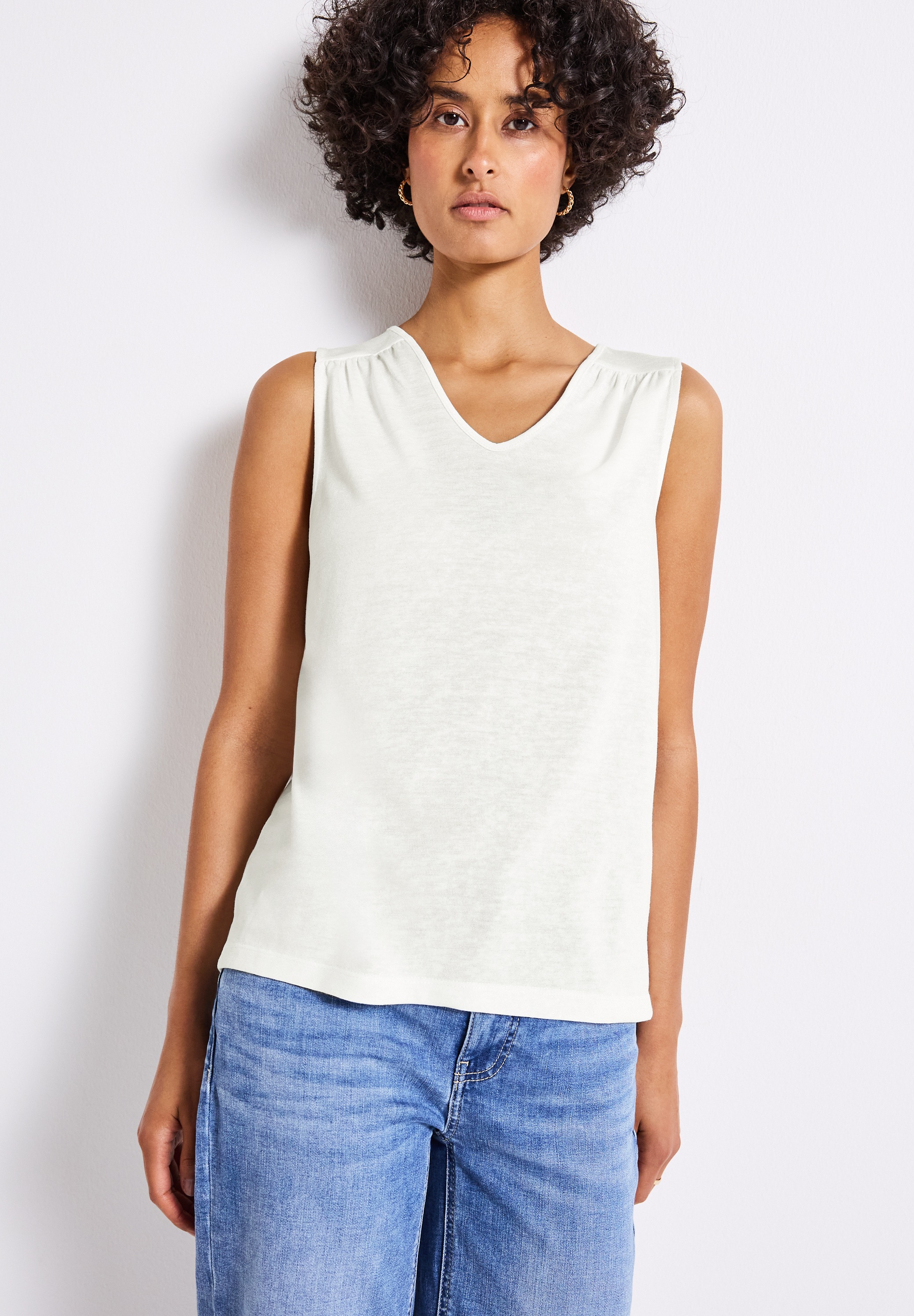 STREET ONE Shirttop mit Spitze