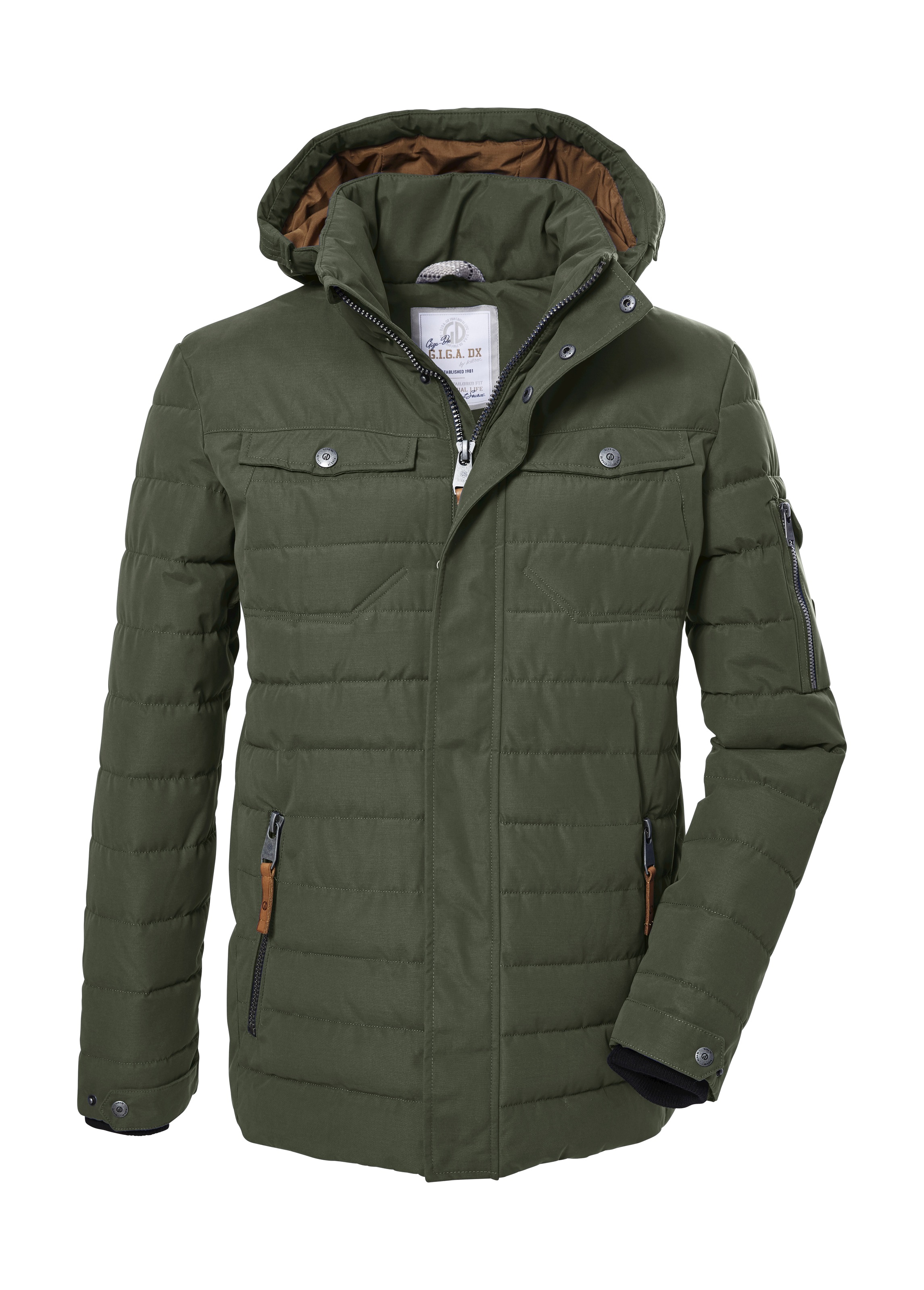 G.I.G.A. DX by killtec Steppjacke »GW 43 MN QLTD JCKT« Wasser- und windabweisende Jacke mit abnehmbarer Kapuze