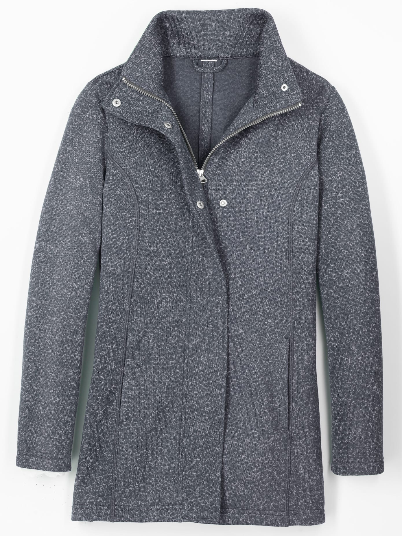 Classic Basics Strickfleecejacke ohne Kapuze