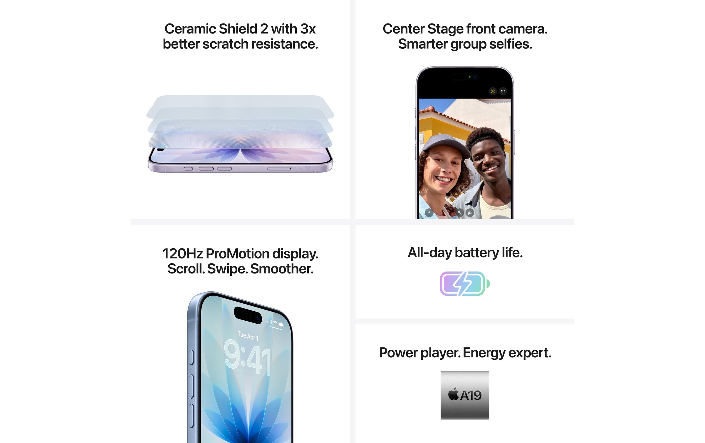 Apple Smartphone »iPhone 17«, Grün, Induktionsladung