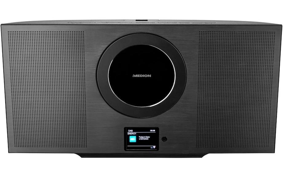 Medion® Stereoanlage »P66348 Schwarz«, (Bluetooth Digitalradio (DAB+)-Internetradio-FM-Tuner)
