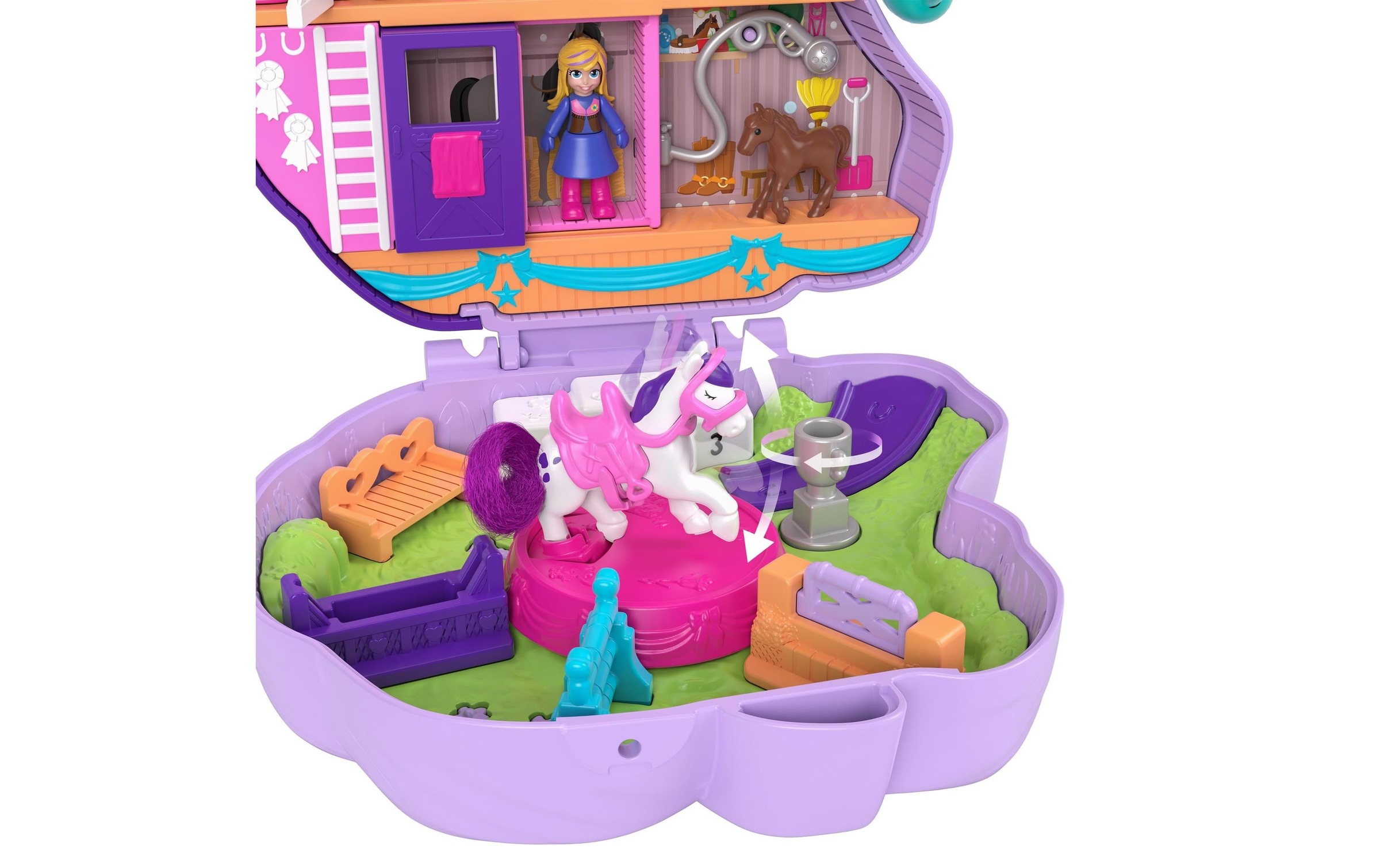 Polly Pocket Spielwelt »Pony-Springspass Schatulle«
