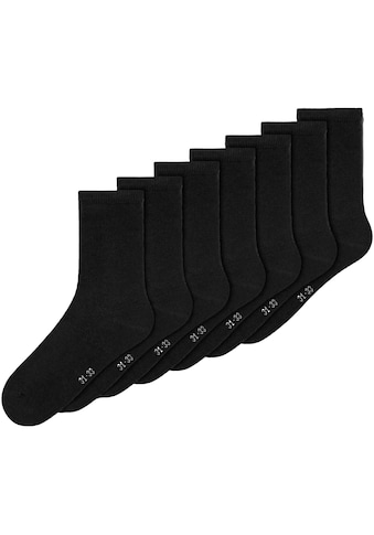 Socken »NKNSOCK 7P SOLID NOOS«, (Packung, 7 Paar)