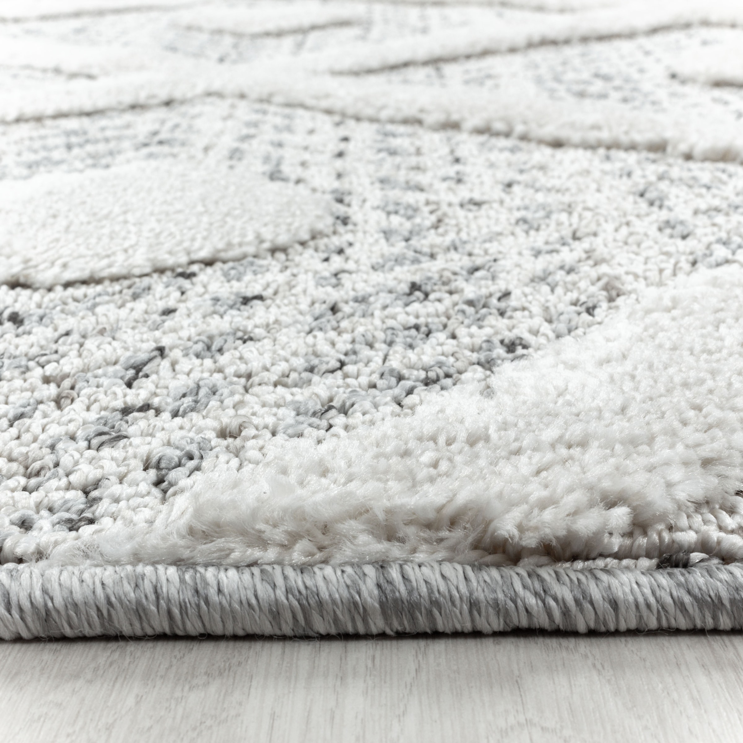 Ayyildiz Teppiche Teppich »PISA 4707«, rund, 20 mm Höhe, Läufer, rund, Hoch Tief Struktur, Wohnzimmer,Schlafzimmer
