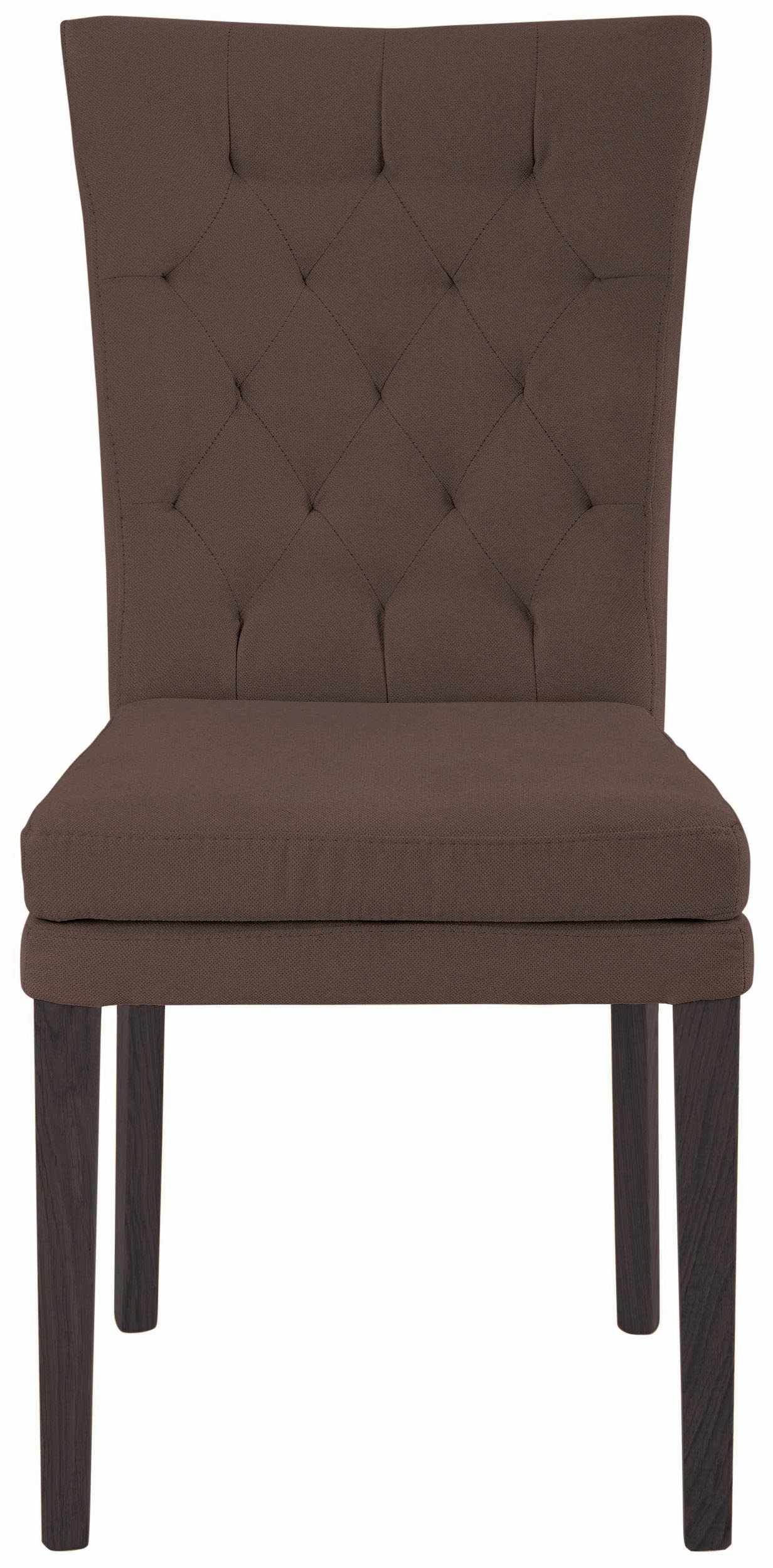 Home affaire 4-Fussstuhl »Colorado«, (Set), 6 St., Luxus-Microfaser, Beine aus Buche, wengefarben lackiert, Im 2er, 4er oder 6er-Set