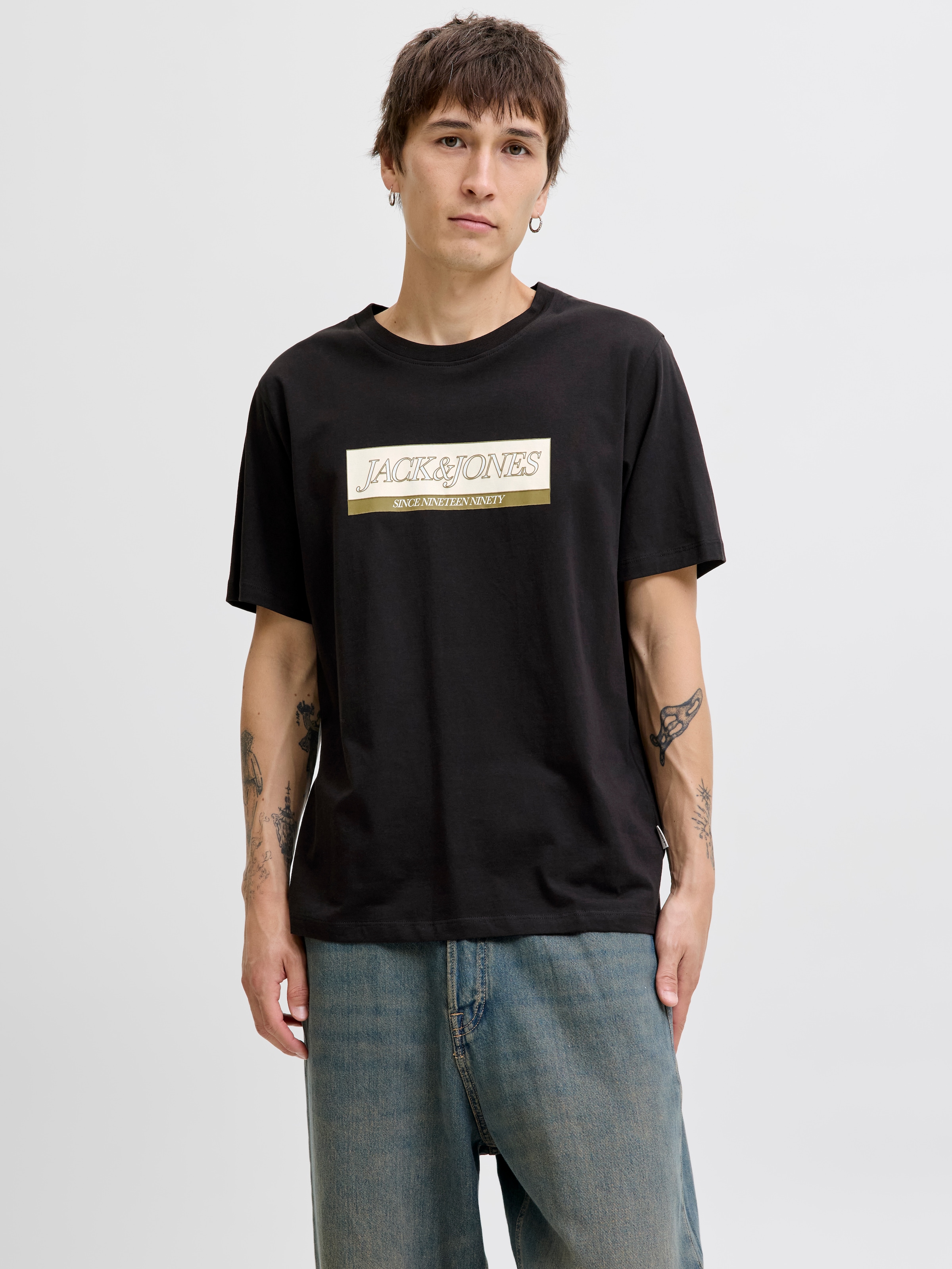 Jack & Jones T-Shirt "JORINWOOD BLOCK BRANDING TEE SS CN"