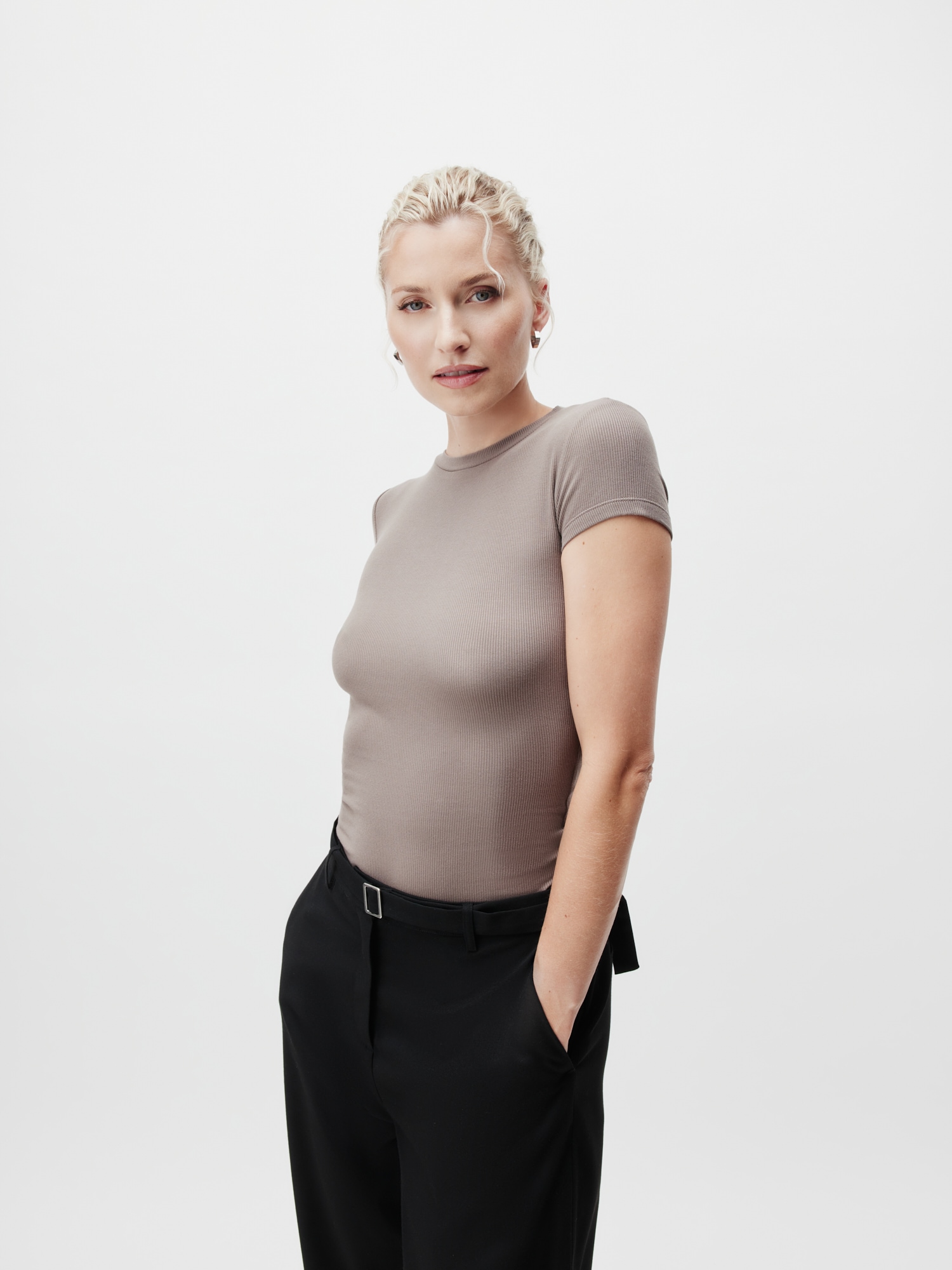 LeGer T-Shirt »LeGer by Lena Gercke« Figurbetont mit Rundhalsausschnitt