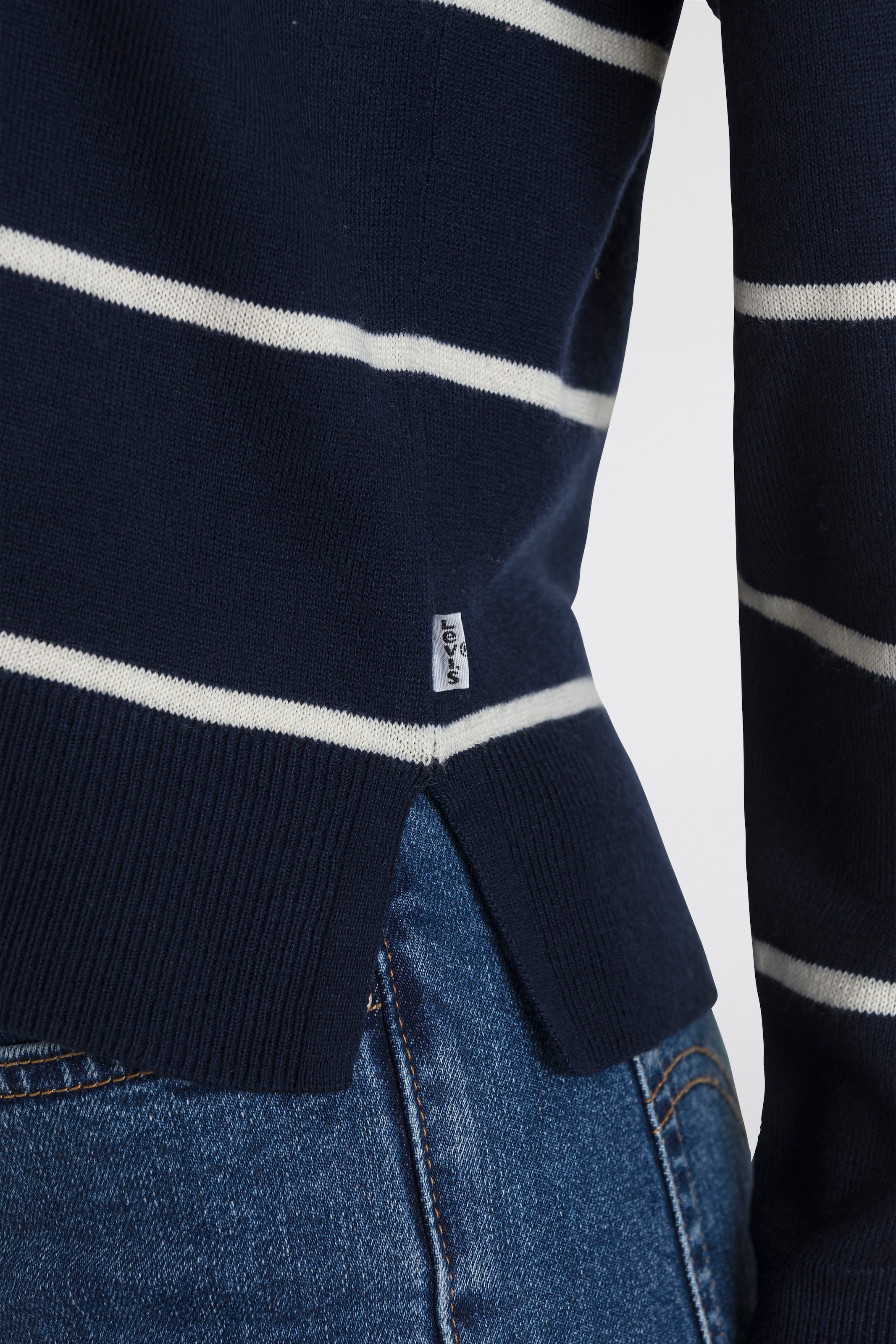 Levi's® Longpullover »PETAL VNECK SWEATER«, mit Rippbündchen