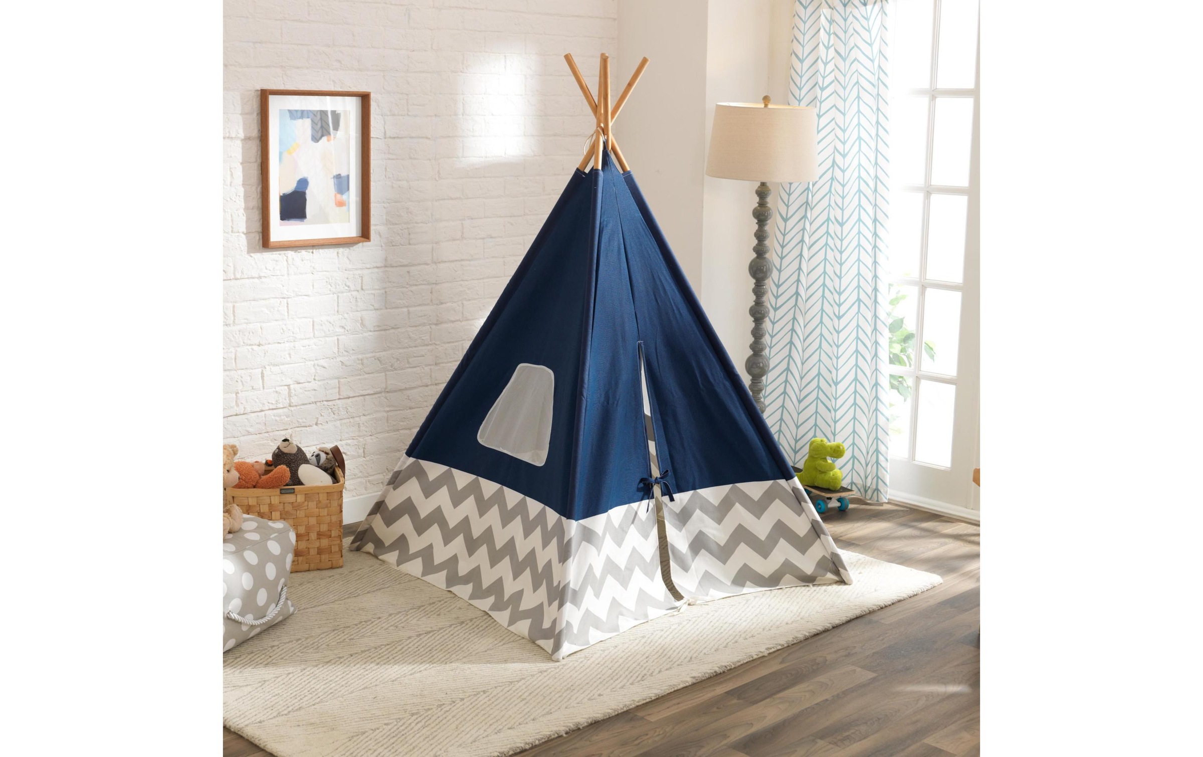 KidKraft® Spielzelt »Spielzelt Deluxe Tipi Dunkelblau«