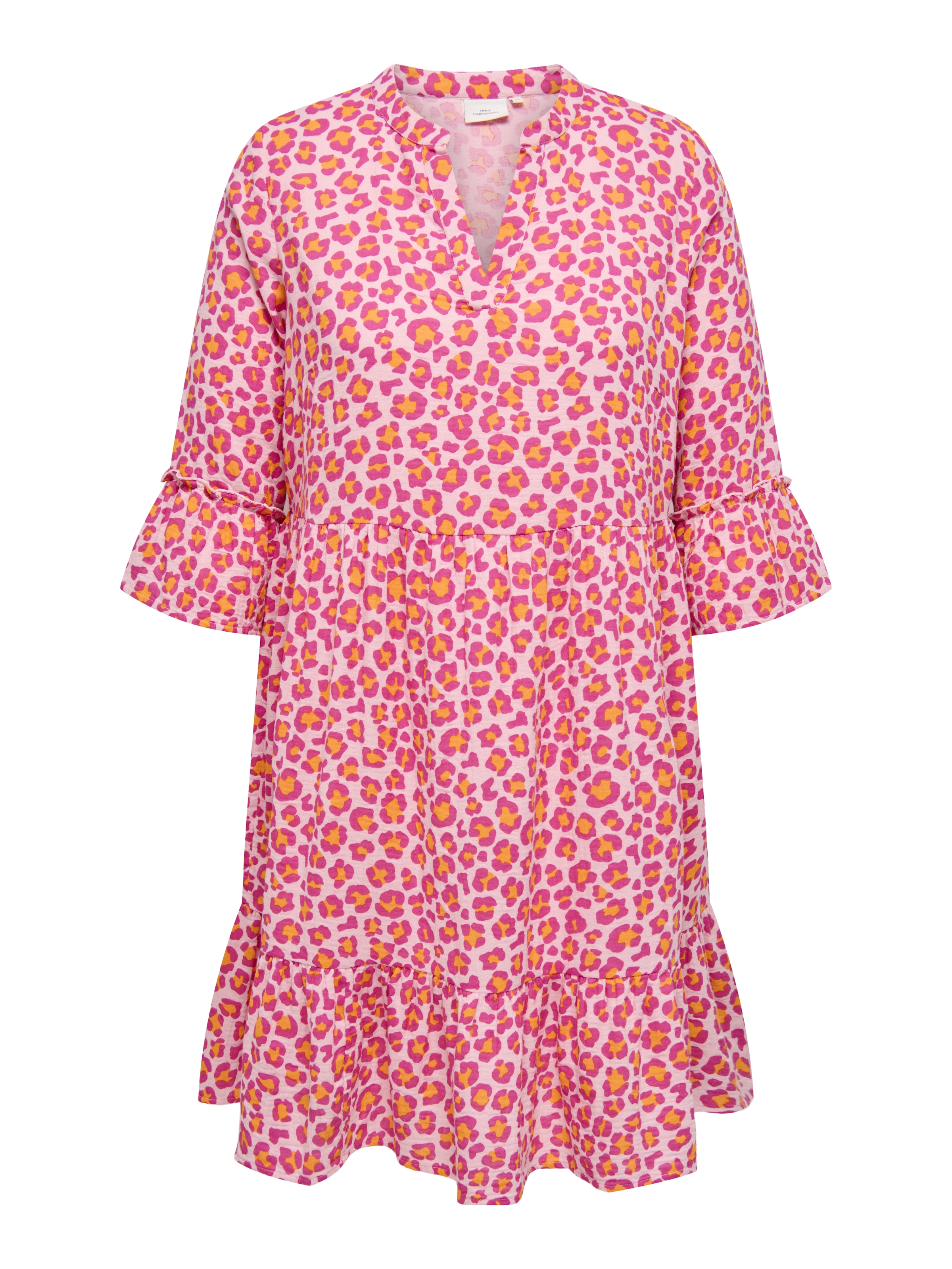 ONLY CARMAKOMA Tunikakleid »CARTHYRA LIFE PEPLUM DRESS WVN«, aus Musselin