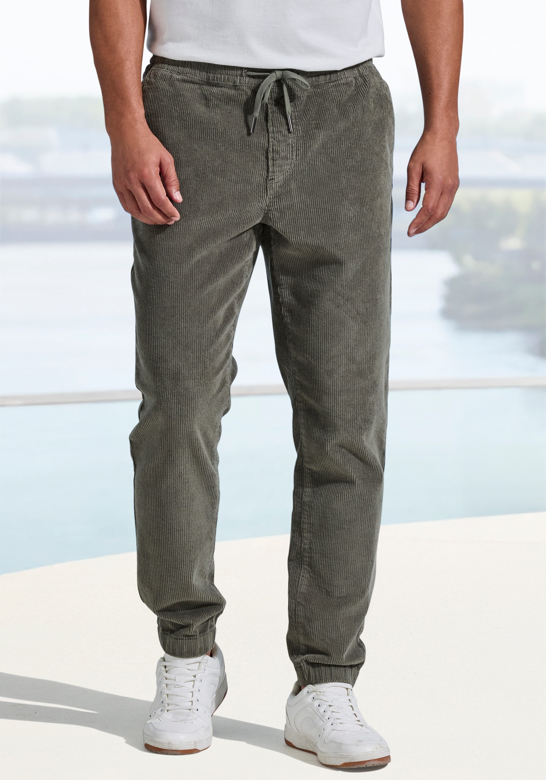 John Devin Jogger Pants »- elastische Cordhose im Jogg Pants Style« auch in grossen Grössen