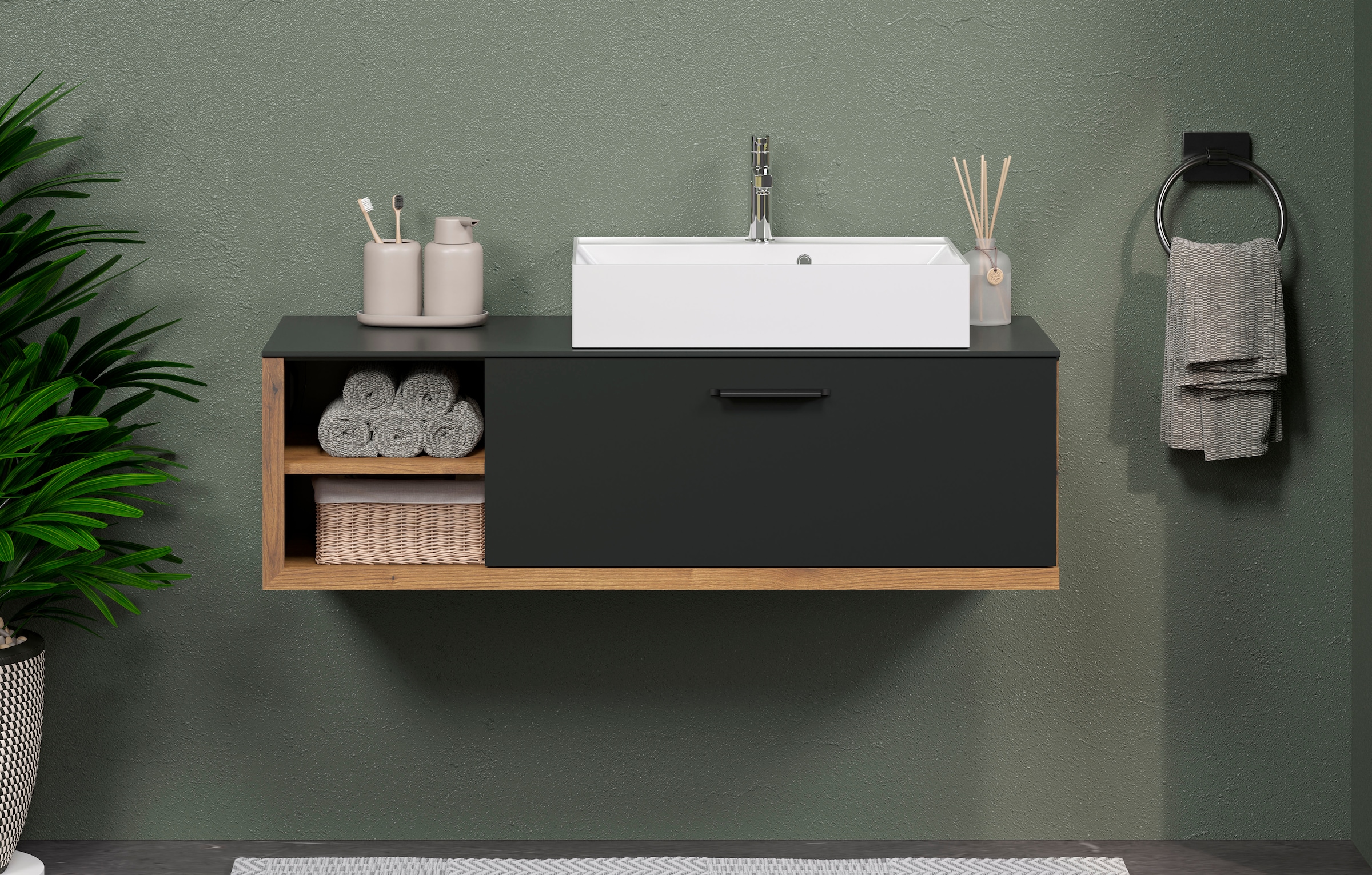 INOSIGN Waschtisch »Premont«, Eleganter Waschbeckenunterschrank mit 60 cm Waschbecken - Softclose