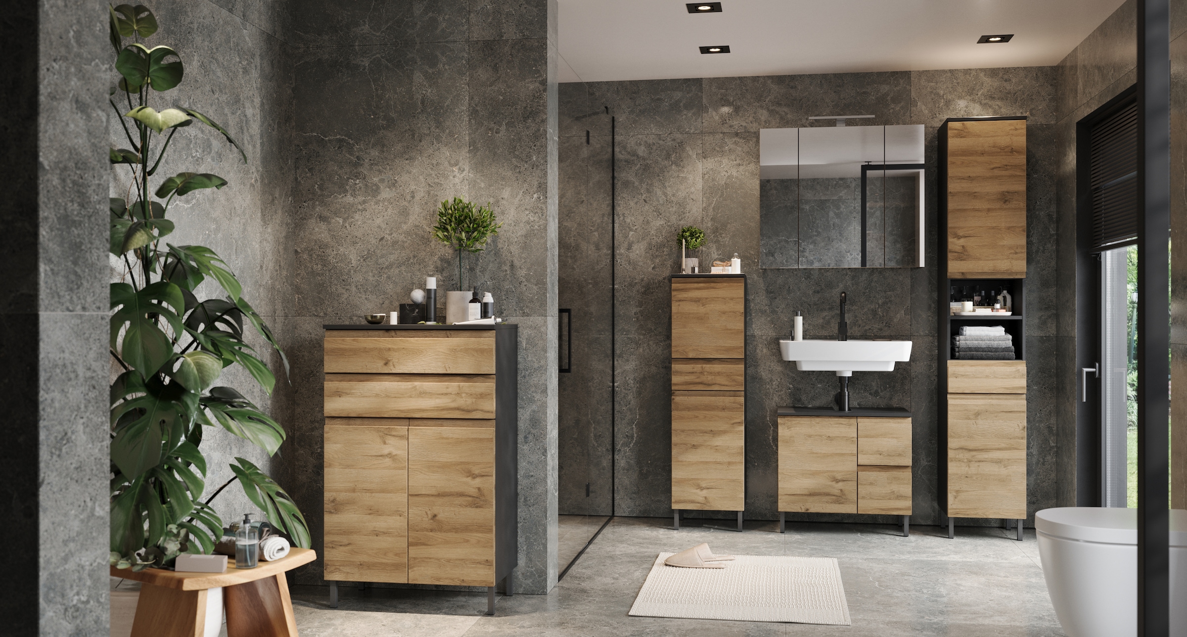 GERMANIA Midischrank »Scantic«, (1 St.), mit griffloser Optik