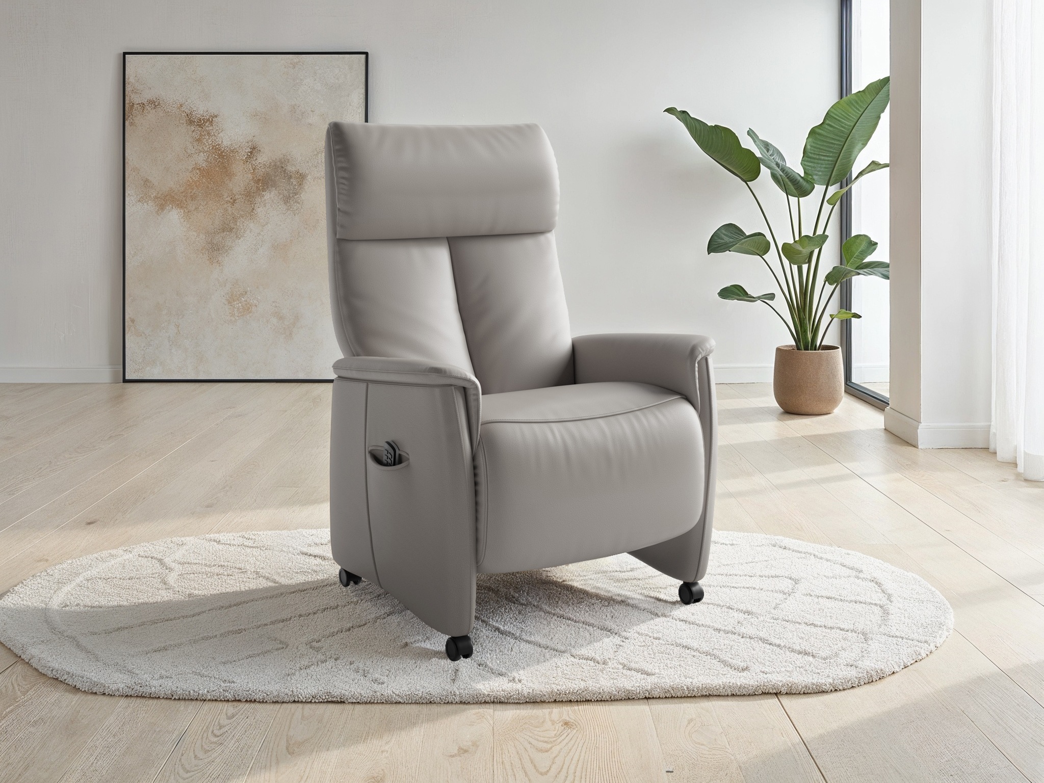 sit&more TV-Sessel "Cremona Comfort Plus, Leder" bis 200 Kg belastbar, mit Herz-Waage Funktion