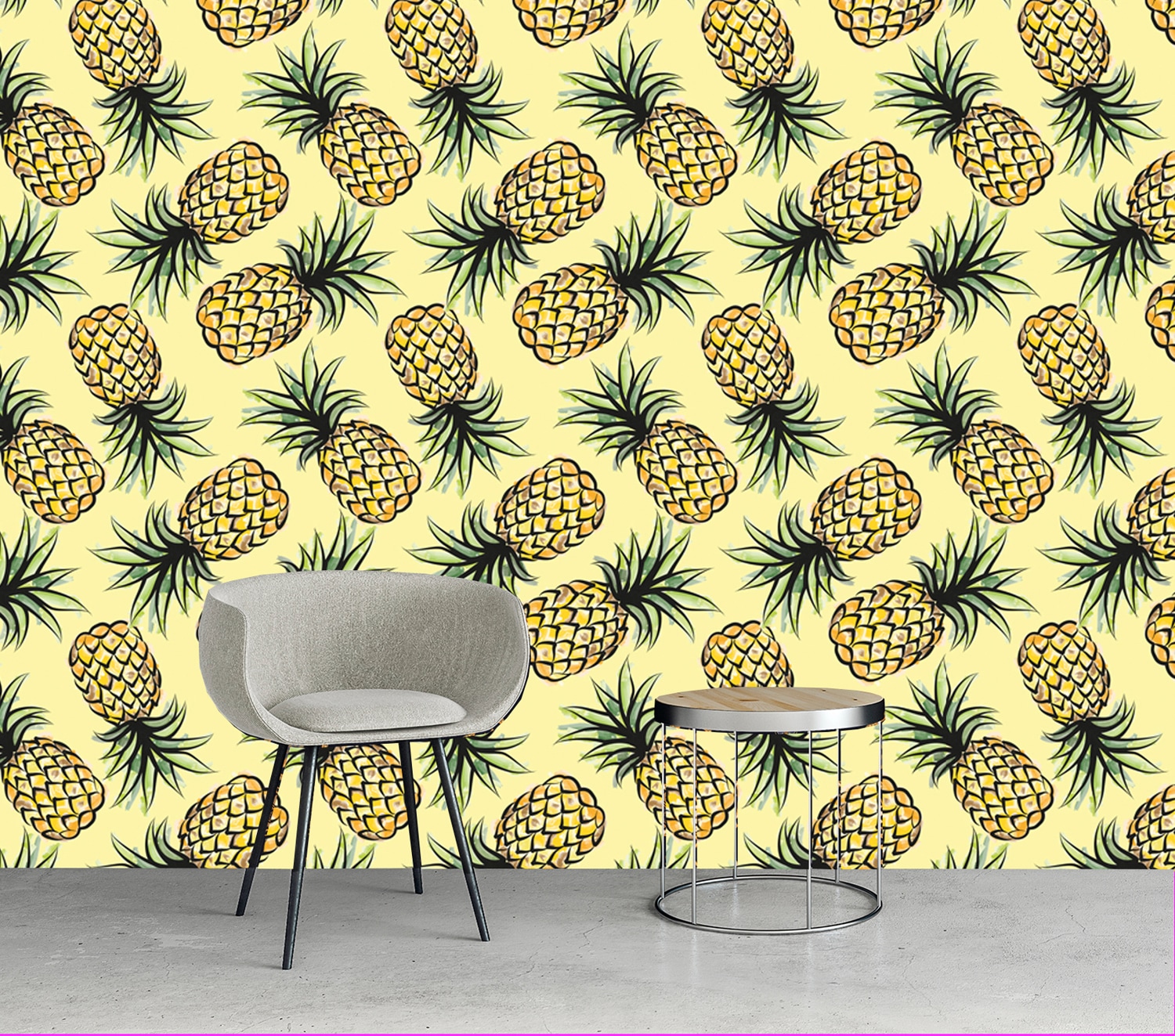 queence Vinyltapete »Inaaya«, bedruckt-tropisch, 90x250cm, selbstklebend, kinderleichte Anbringung, Sticker
