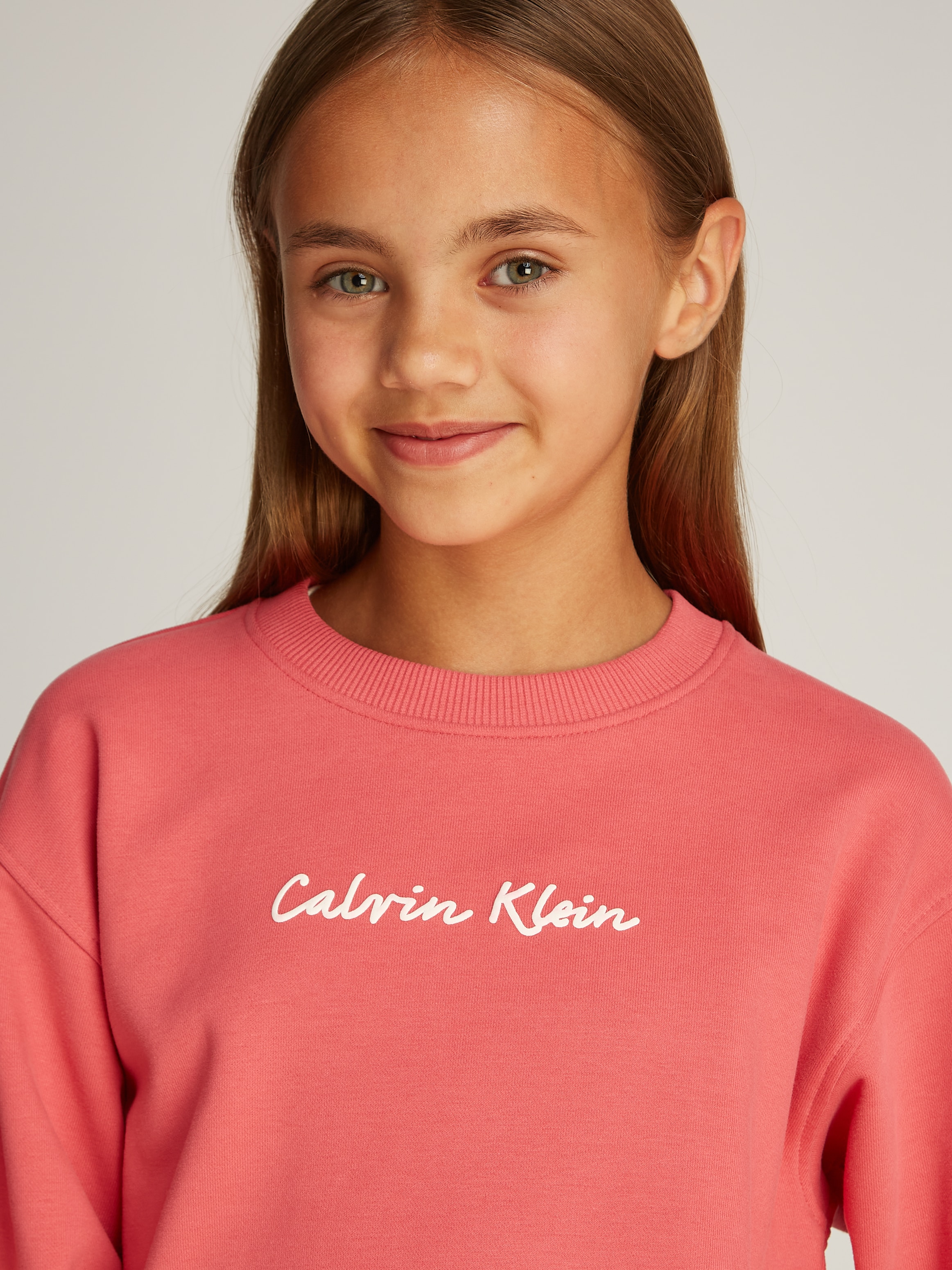 Calvin Klein Jeans Sweatshirt »SCRIPT LOGO CN SWEATSHIRT«, mit Logoschriftzug