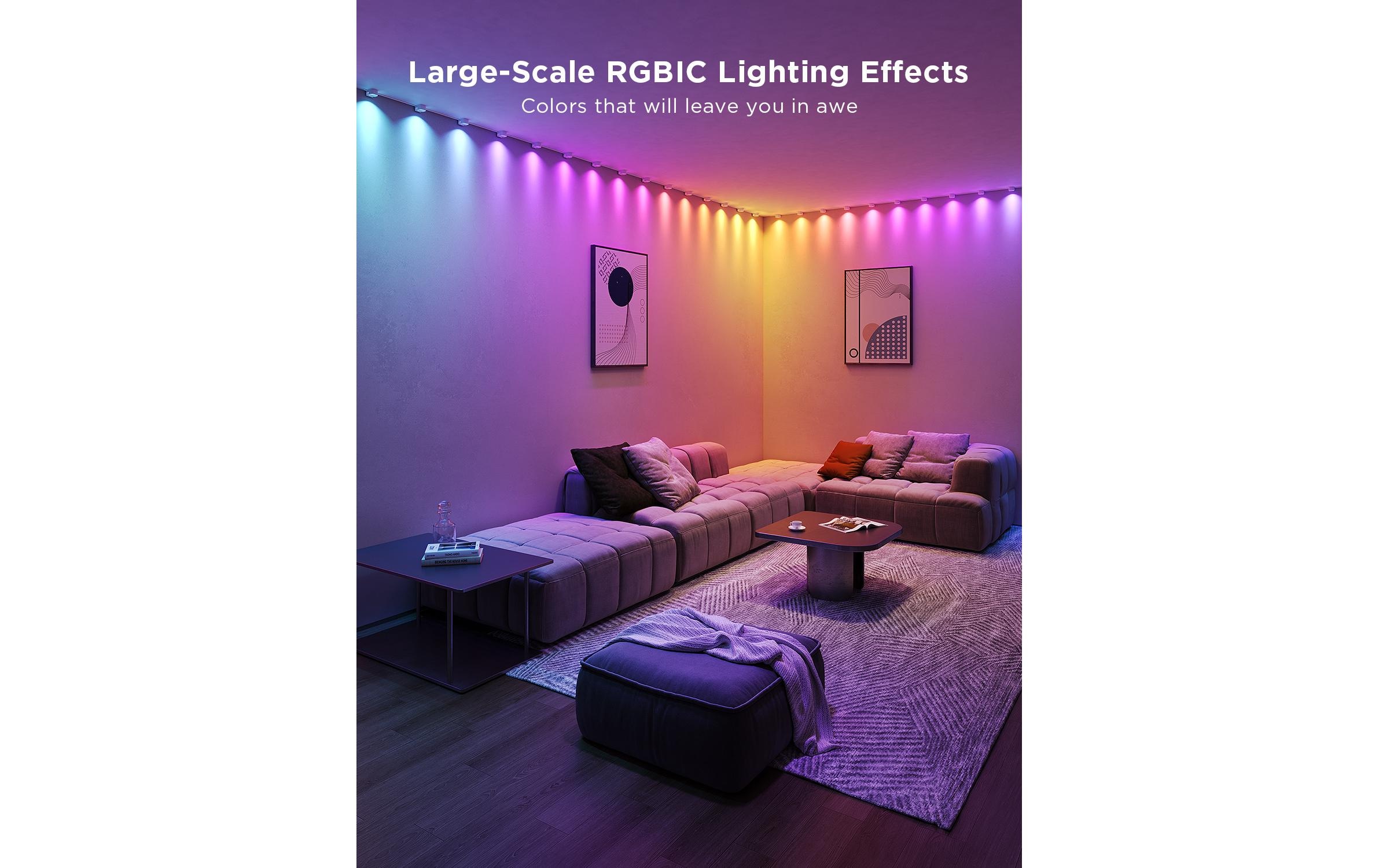 Govee LED Lichtleiste »Govee RGBIC, 3 m«, 15 flammig