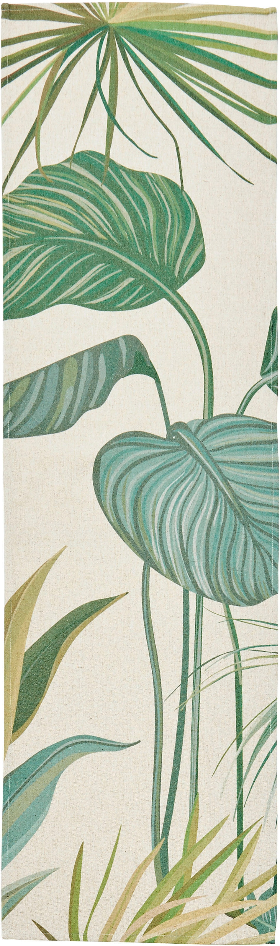 done.® Tischläufer »Tropical Flowers, mit Blättermotiv«, (1 St.), Digitaldruck, Masse ca. 40x150 cm