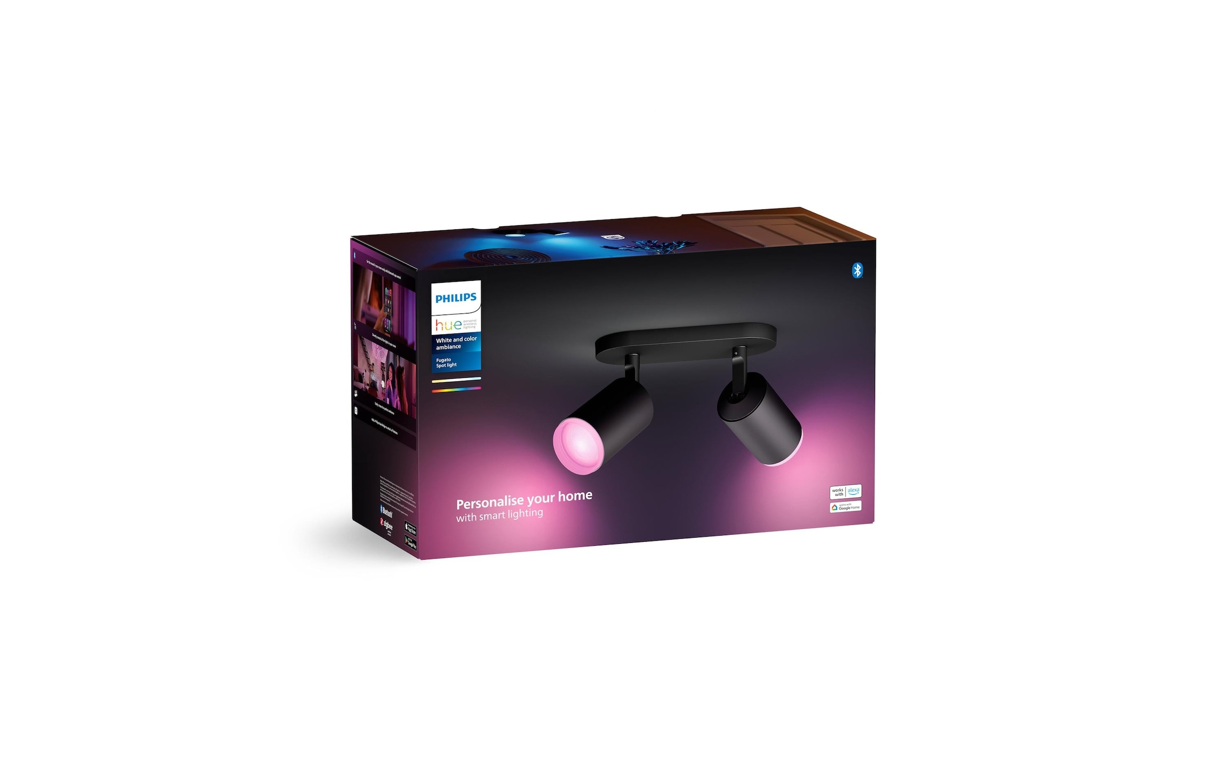 Philips Hue LED Deckenleuchte »Fugato 2er-Spot«, Leuchtmittel GU10 | LED wechselbar