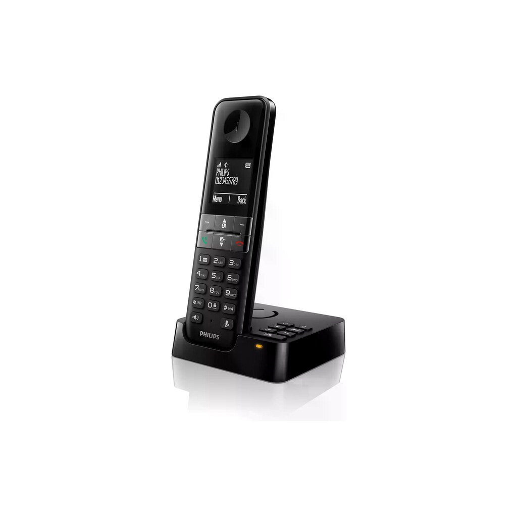 Philips Festnetztelefon »Philips D4751B Schwarz«