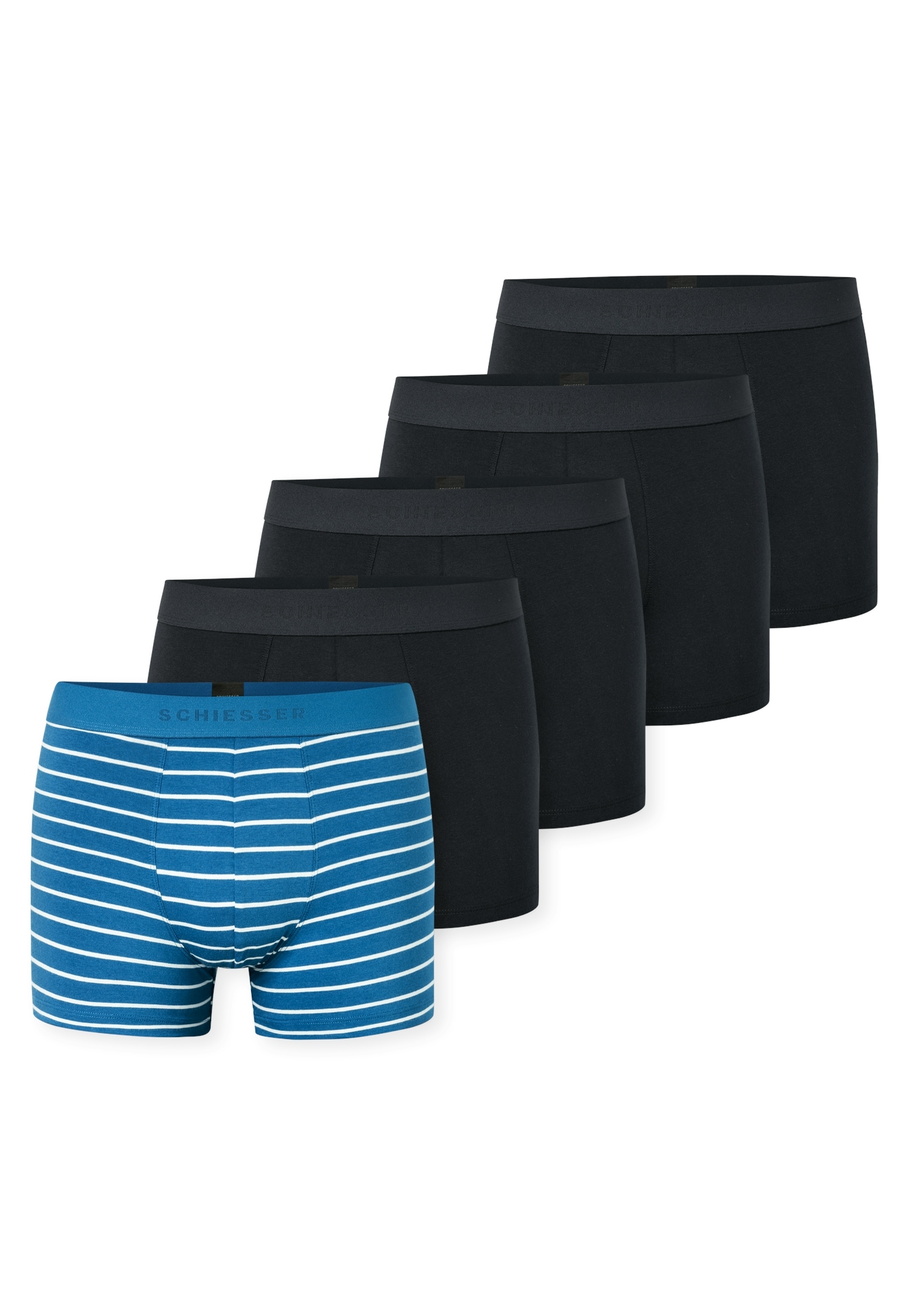 Schiesser Boxershorts »95/5 Multipacks« 5er Pack, ohne Eingriff, angenehm weich