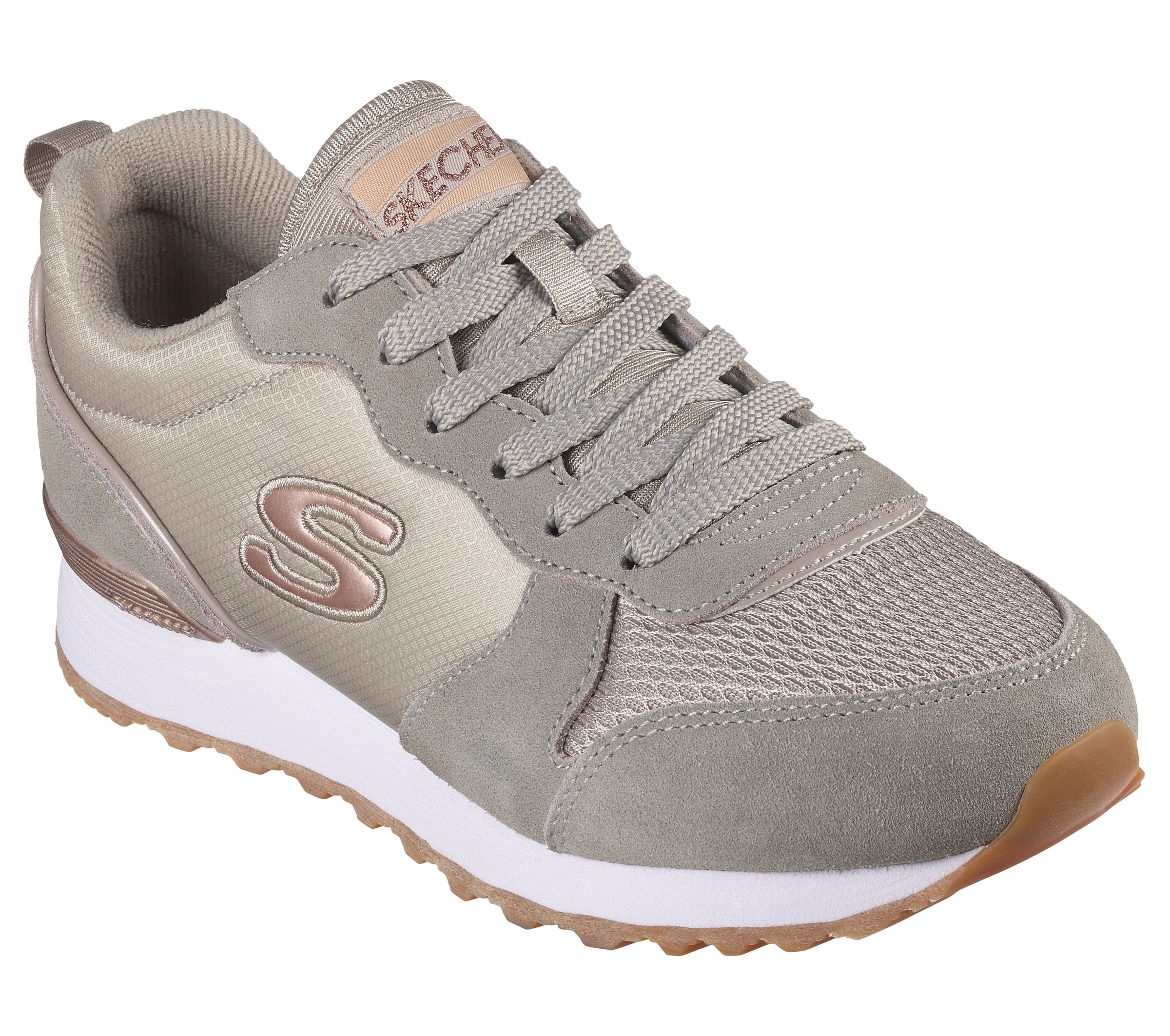 Skechers Sneaker »OG 85 - GOLDN GURL« Schnürschuh, Original-Retro-Jogginschuh mit Air-Cooled Memory Foam®