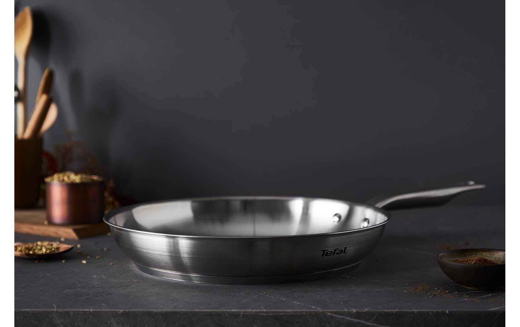 Tefal Bratpfanne »Virtuoso 24 cm/28 cm«, Edelstahl