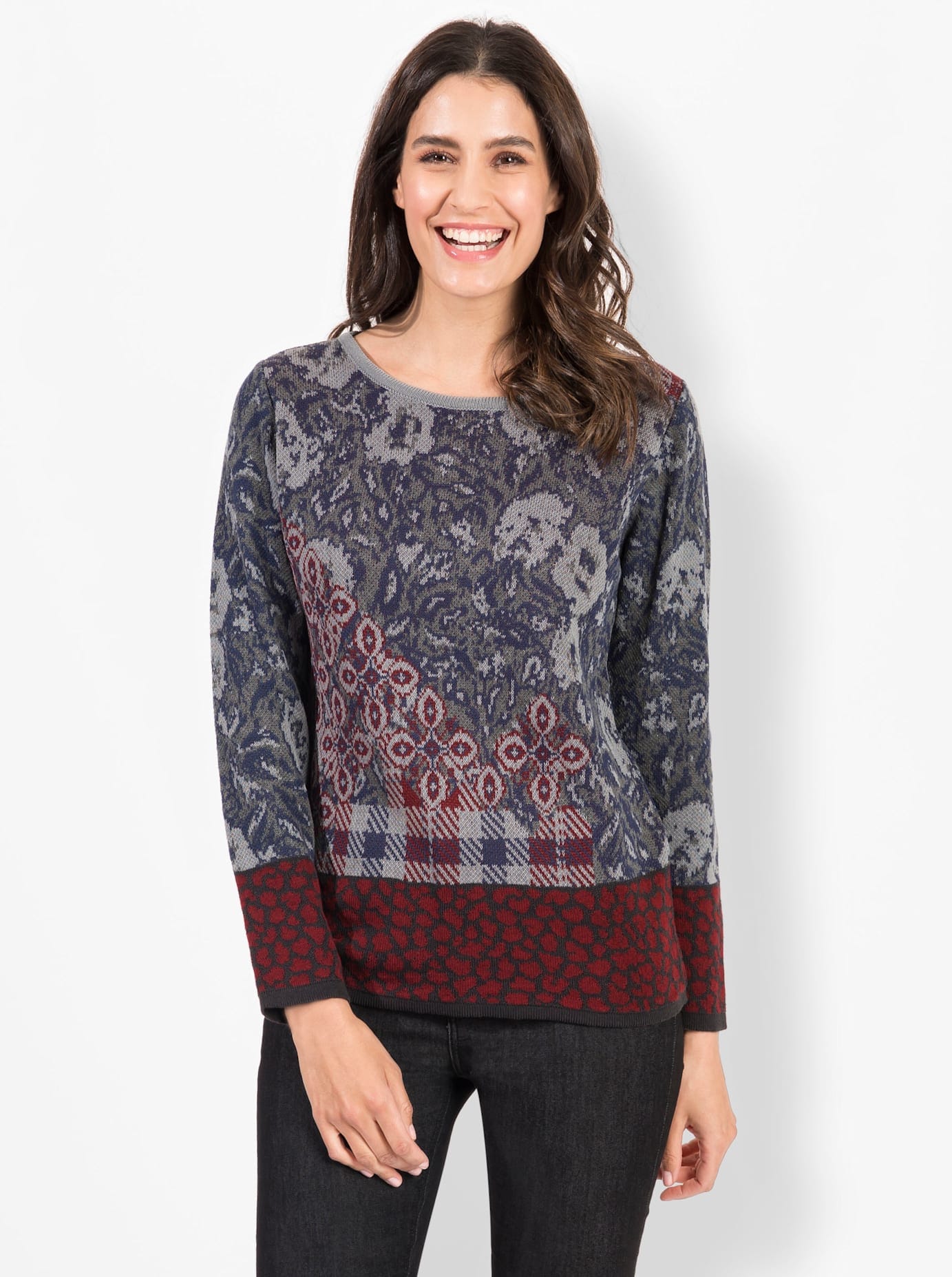 Inspirationen Jacquardpullover »Pullover«