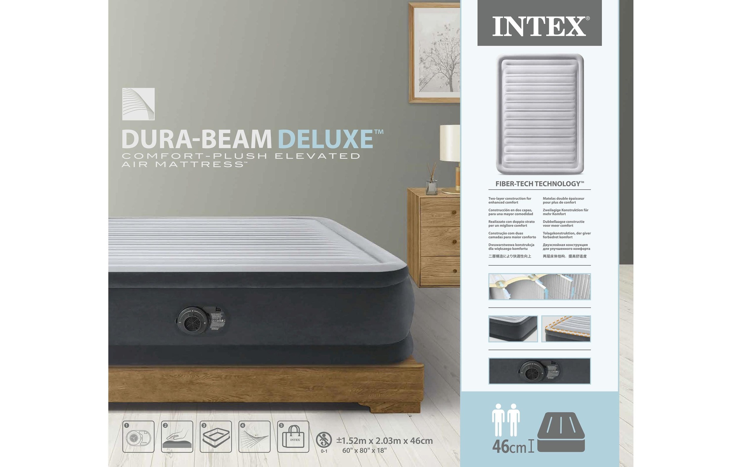 Intex Luftbett »Deluxe Comfort-Plush«