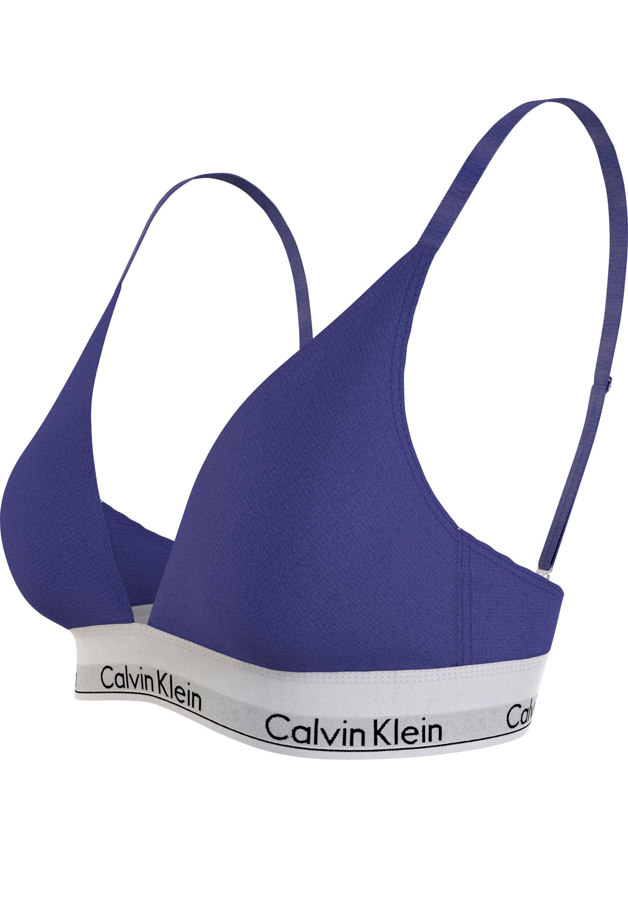 online am »LGHT bei mit CK-Logo kaufen Schweiz Klein Triangel-BH Calvin LINED Bund TRIANGLE«, Jelmoli-Versand