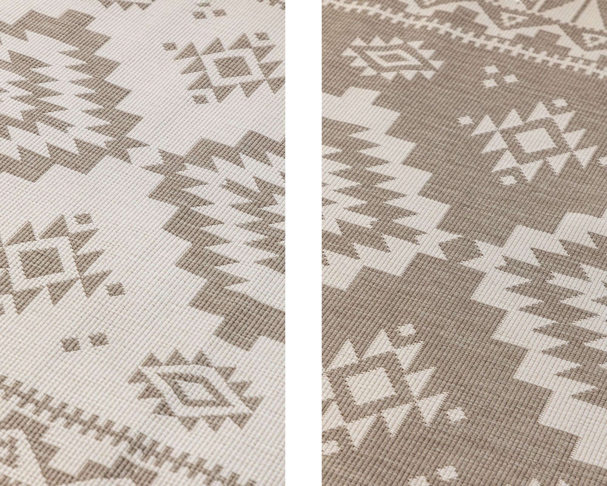 ELLE DECORATION Teppich »Dynamic, Wendeteppich«, rechteckig, 5 mm Höhe, Flachgewebe, In-& Outdoor, Modern, wendbar, Balkon, Wohnzimmer, Aussen