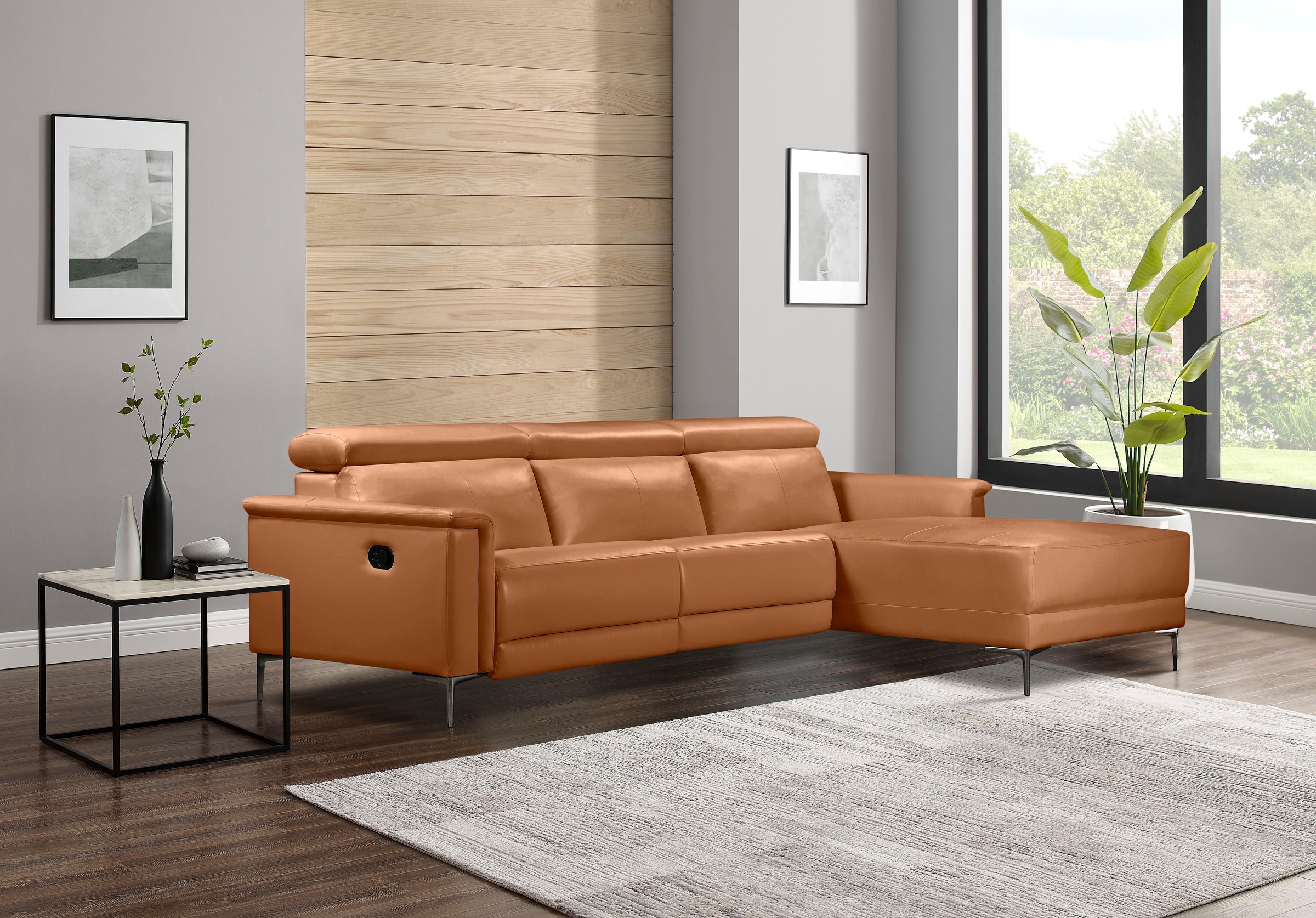 Places of Style Ecksofa Lund, mit man. o. elektr. Relaxfunktion und USB/ Kopfteilverstellung