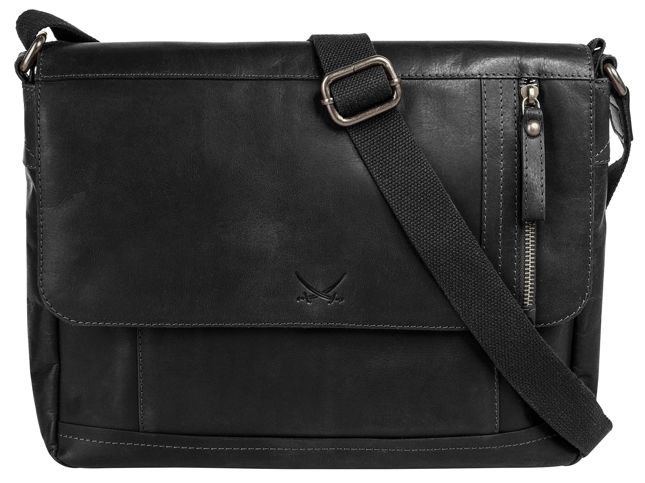 Sansibar Messenger Bag echt Leder
