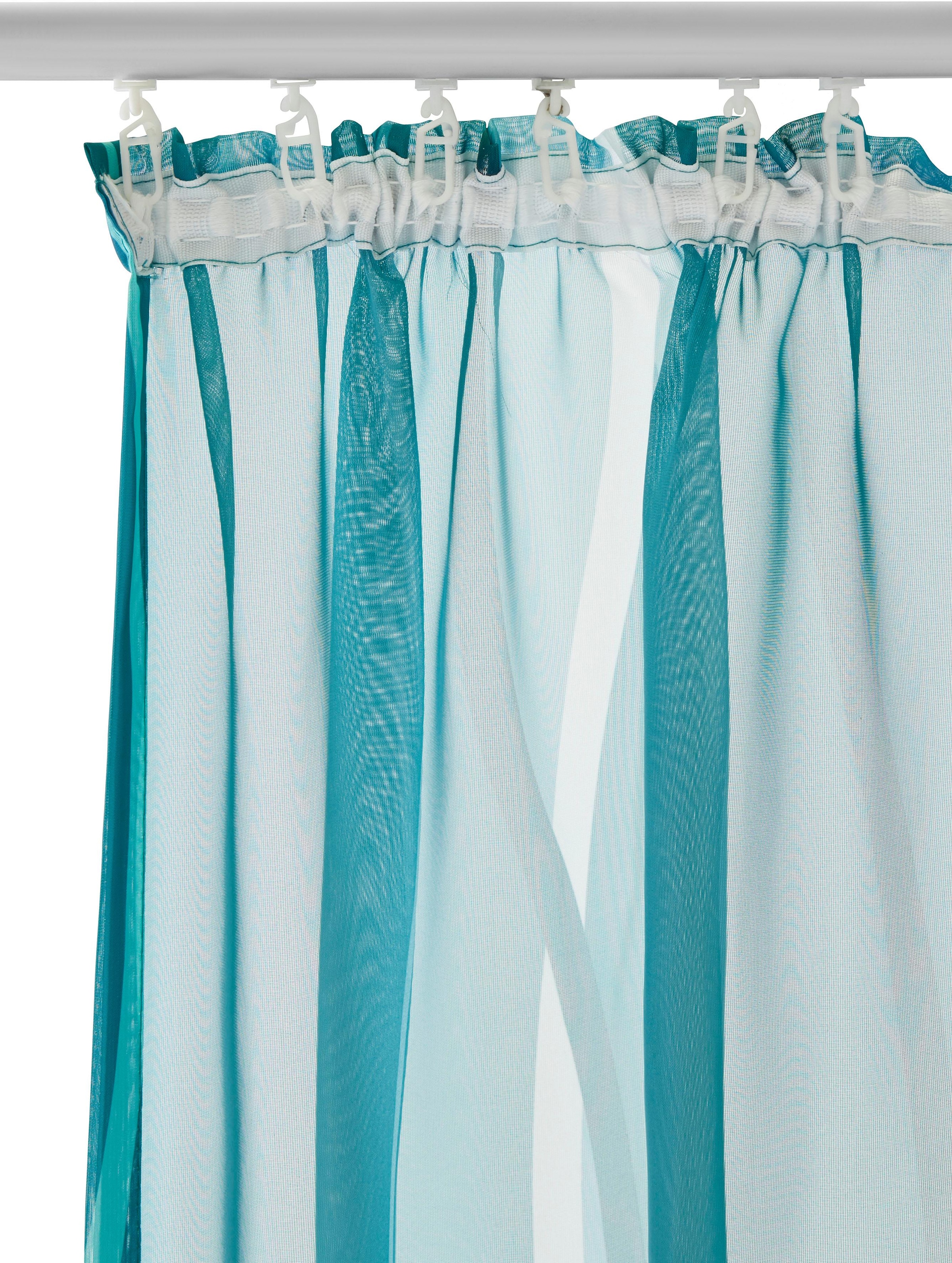 my home Gardine »Dimona«, (2 St.), 2er-Set, transparent, Voile, Polyester  online shoppen | Jelmoli-Versand