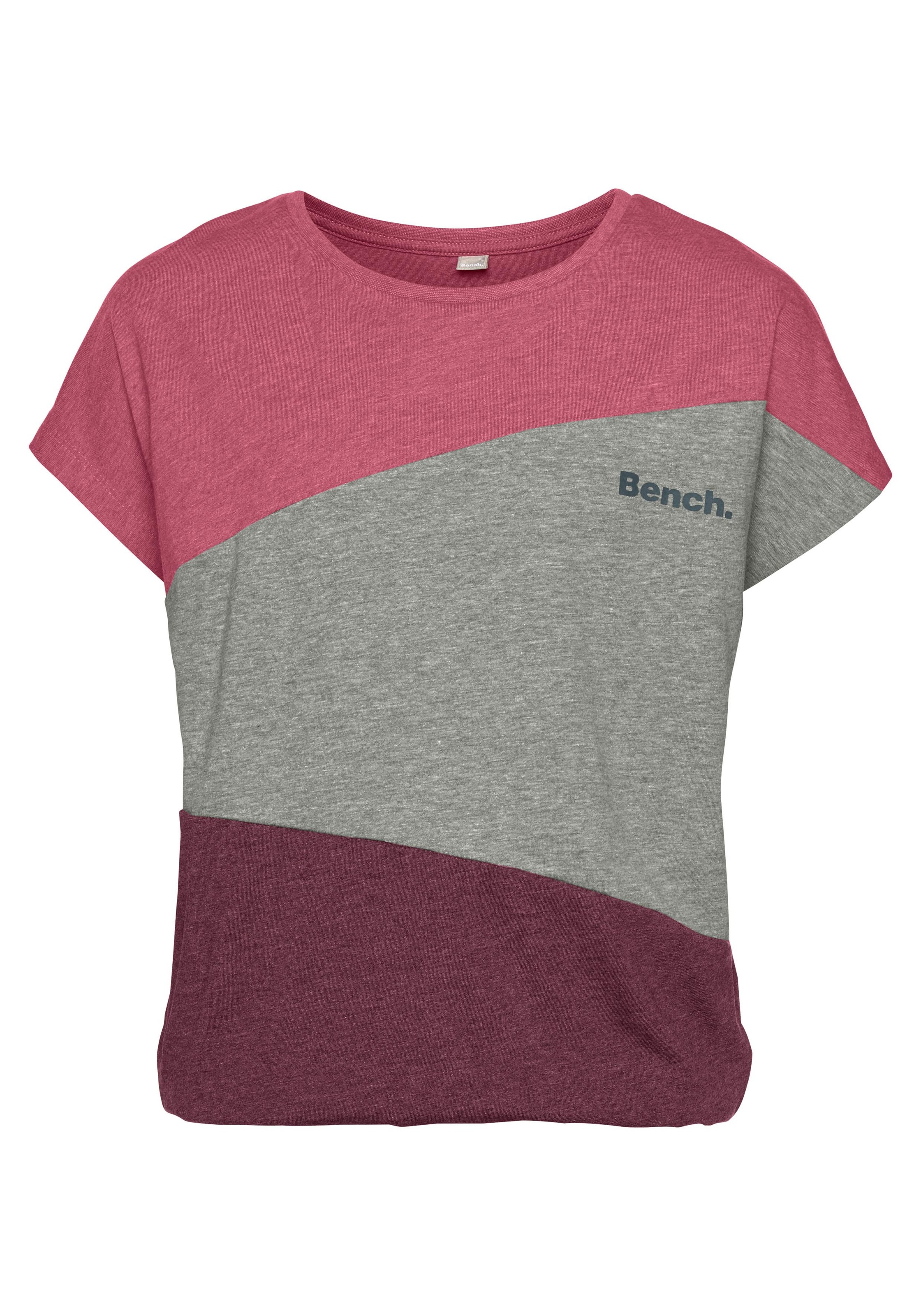 Bench. T-Shirt, mit modischen Einsätzen