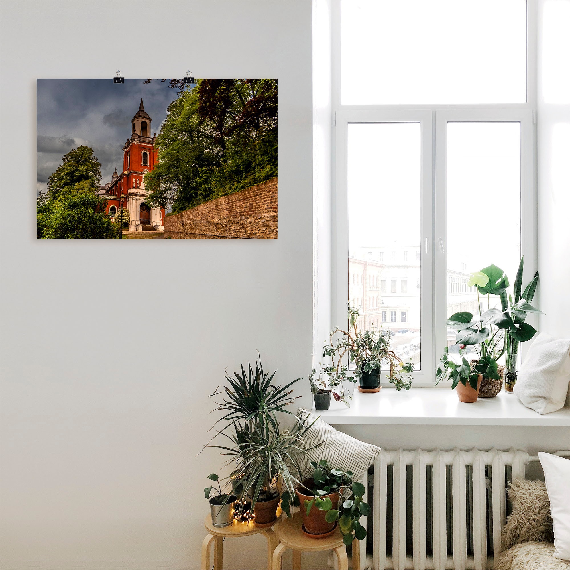 Artland Wandbild »Herbstimpression«, Gebäude, (1 St.), als Alubild, Leinwandbild, Wandaufkleber oder Poster in versch. Grössen