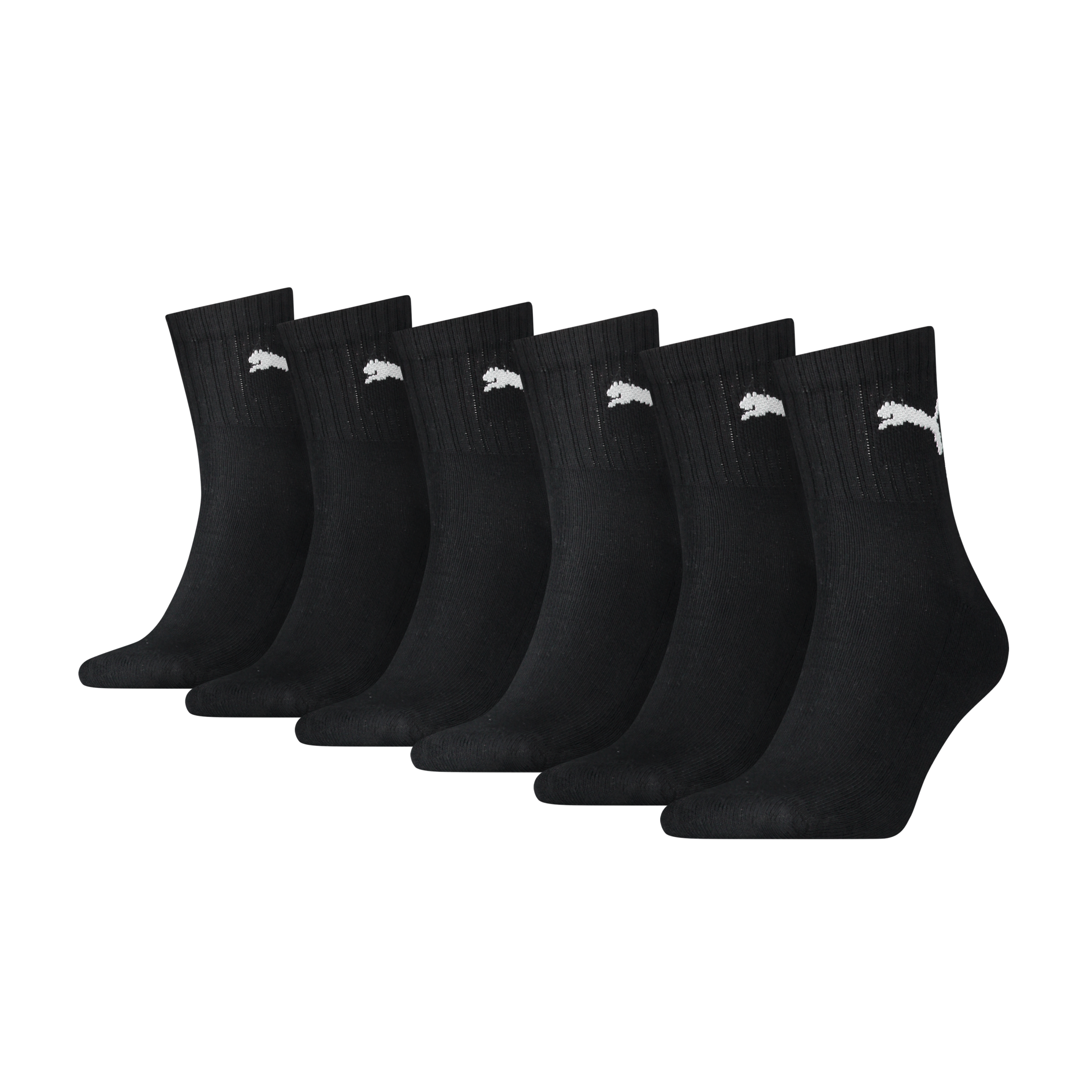 PUMA Socken »PUMA SHORT CREW 6P UNISEX ECOM« 6 Paar, Gepolsterte Sohle für Stossdämpfung und zusätzlichen Komfort