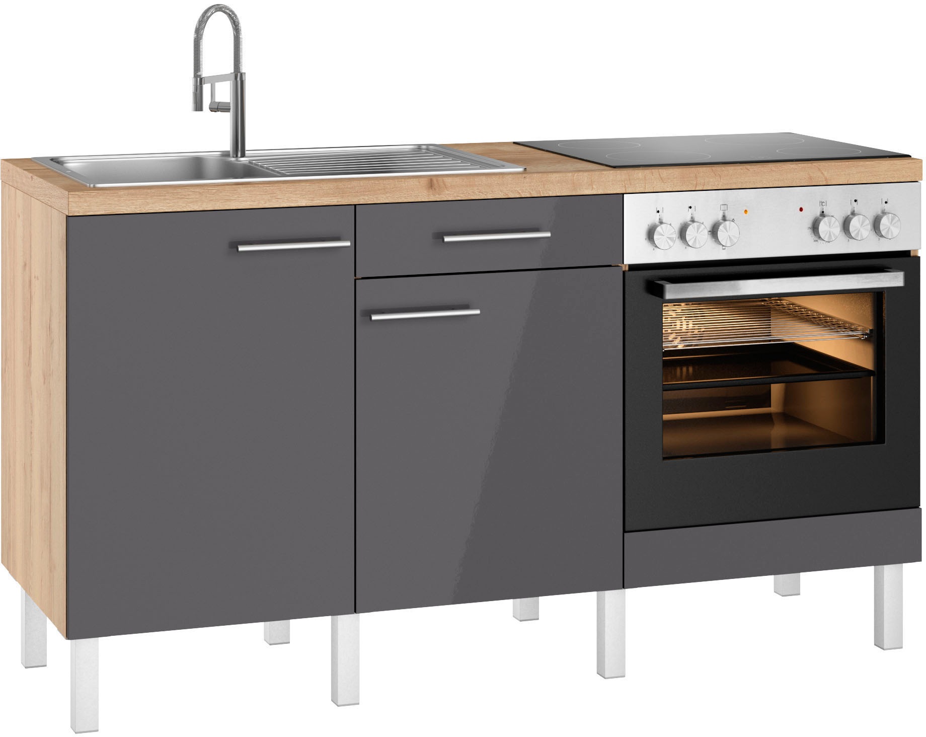 OPTIFIT Küche "Lilly" Breite 160 cm, wahlweise mit E-Geräten