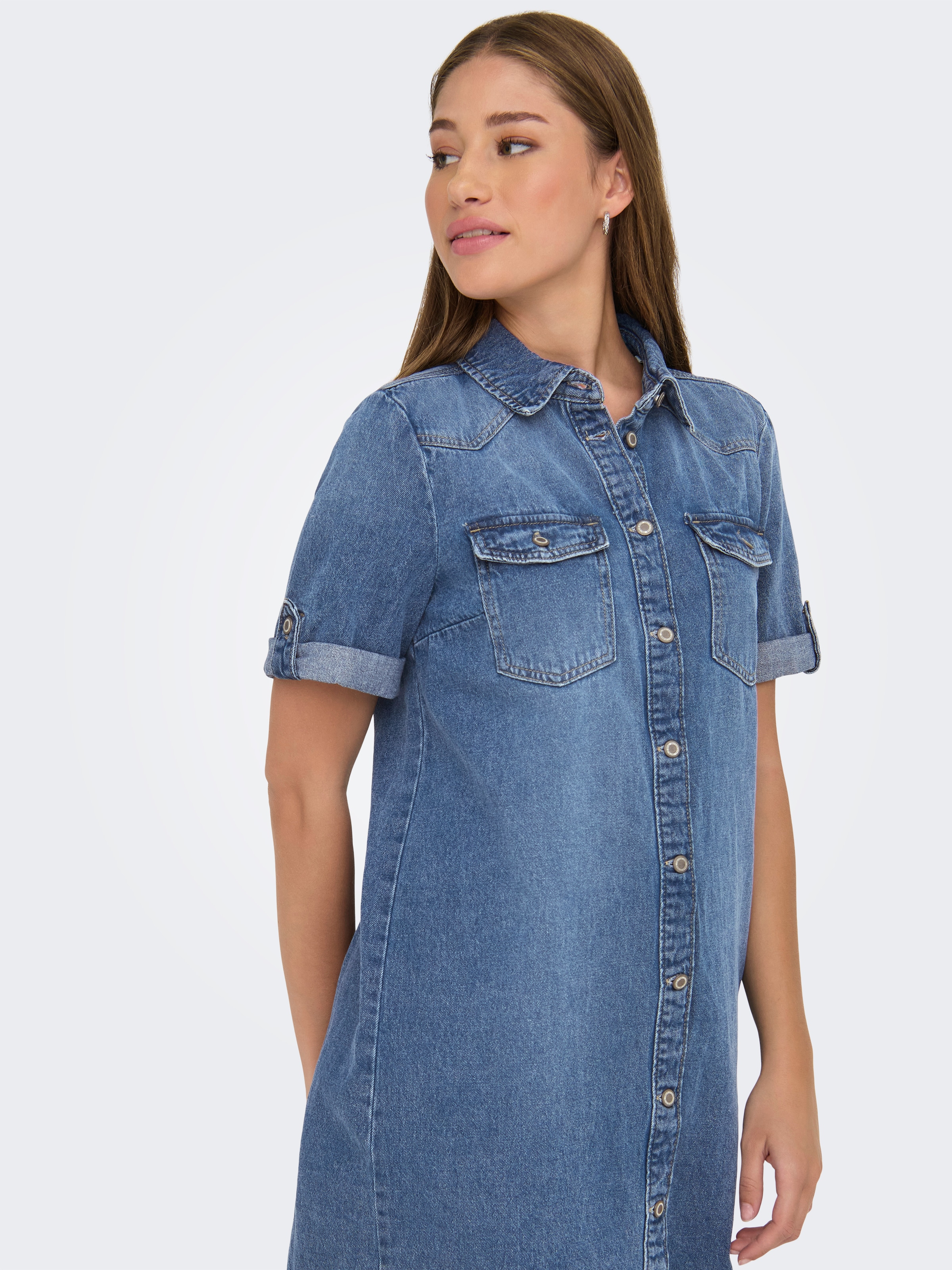 ONLY Jeanskleid »ONLLISA S/S DNM DRESS GUA«