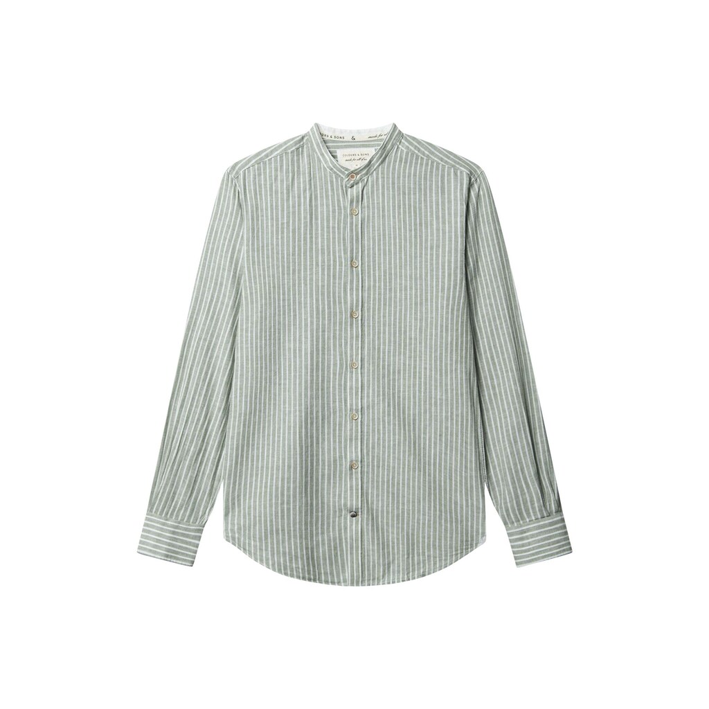 Langarmhemd »Colours&Sons Hemden Linen Blend Stripes«