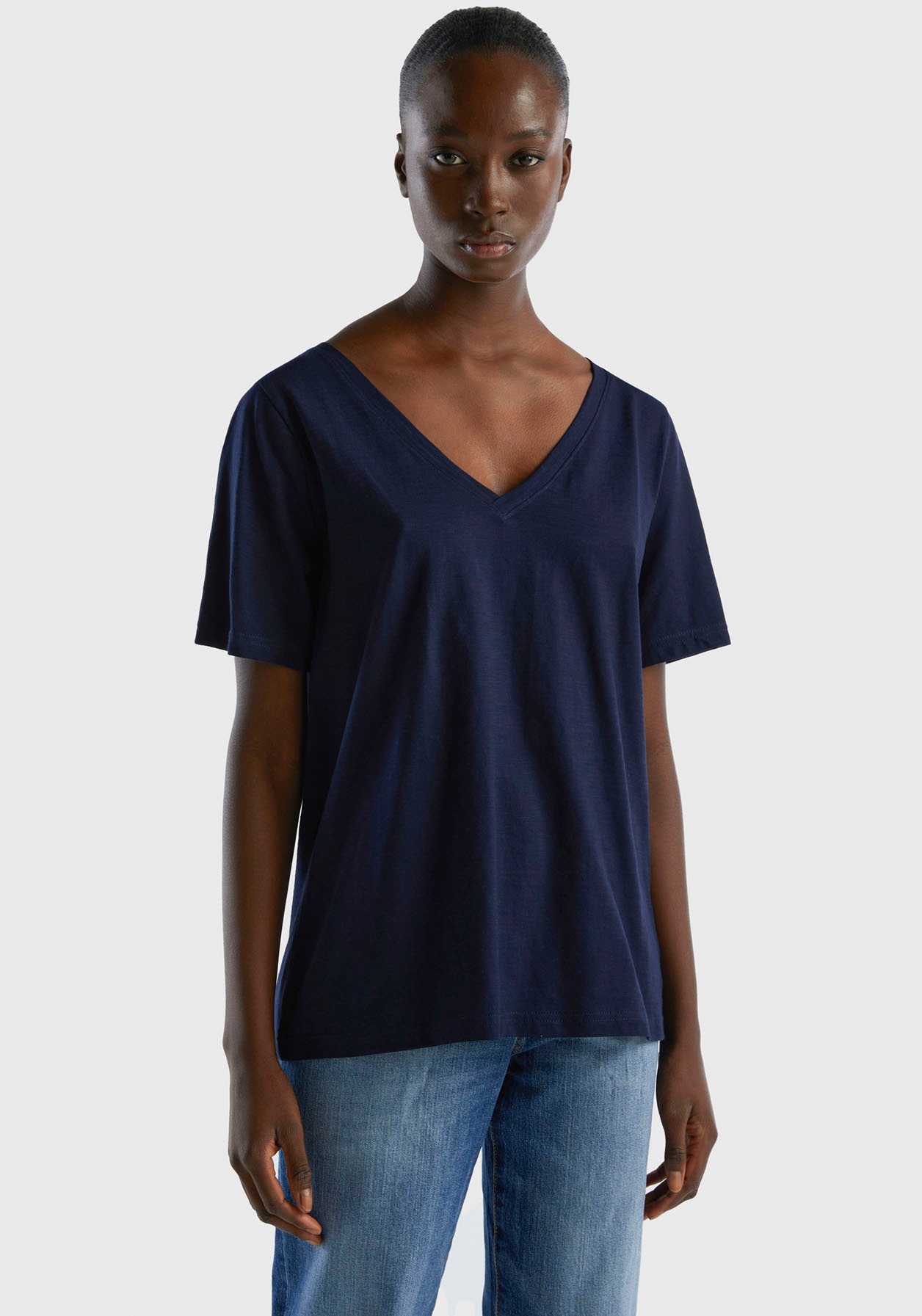 United Colors of Benetton T-Shirt, aus Flammgarnjersey