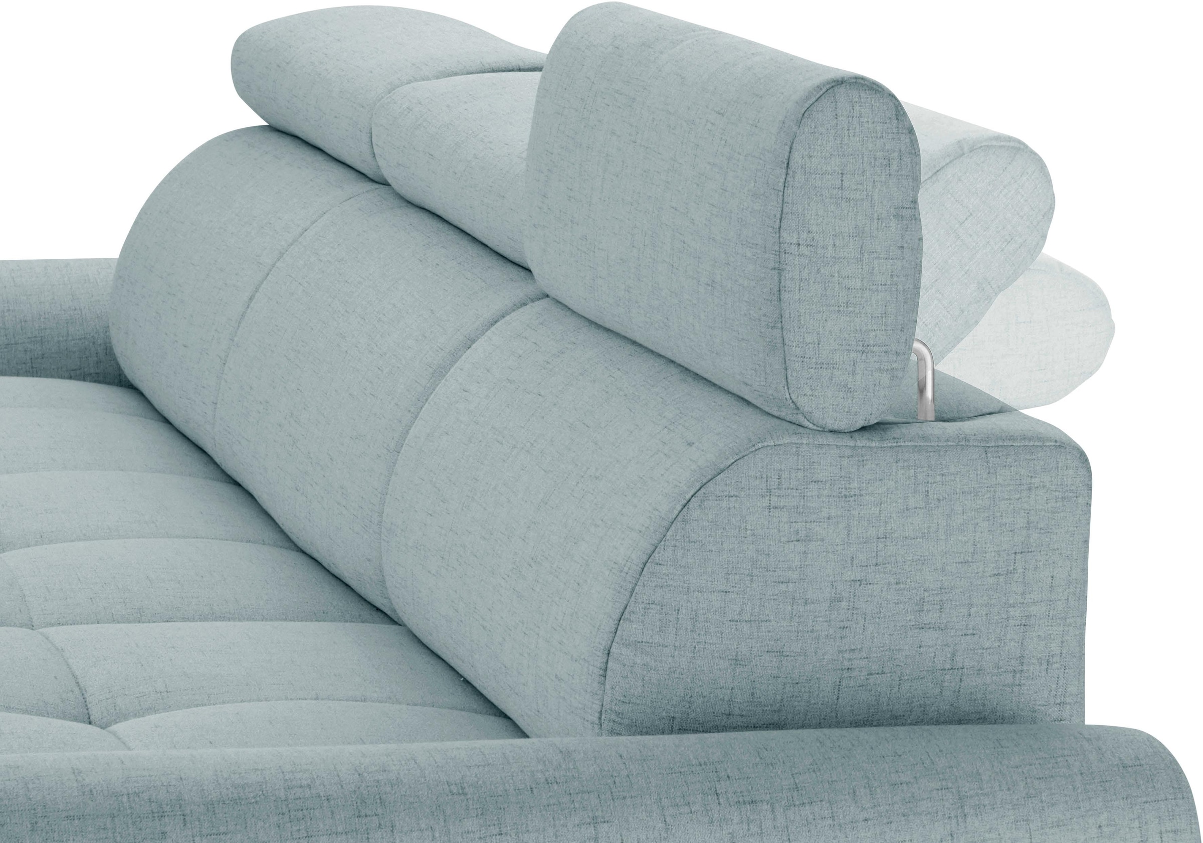 sit&more Ecksofa »Riva L-Form«, inklusive Kopteilverstellung, wahlweise mit Bettfunktion