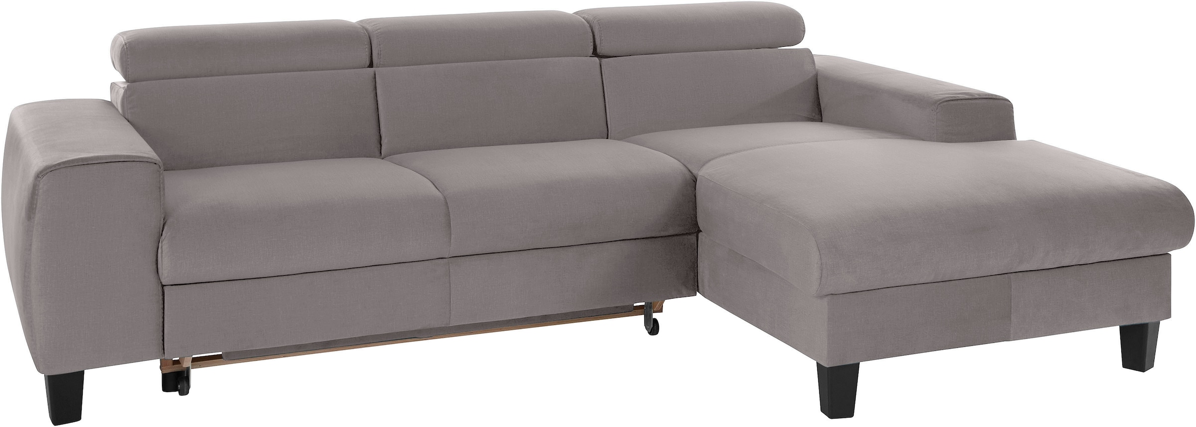 COTTA Ecksofa »Morven L-Form mit Kopfteilverstellung«, wahlweise mit Bettfunktion, Bettkasten & Wireless-Charger