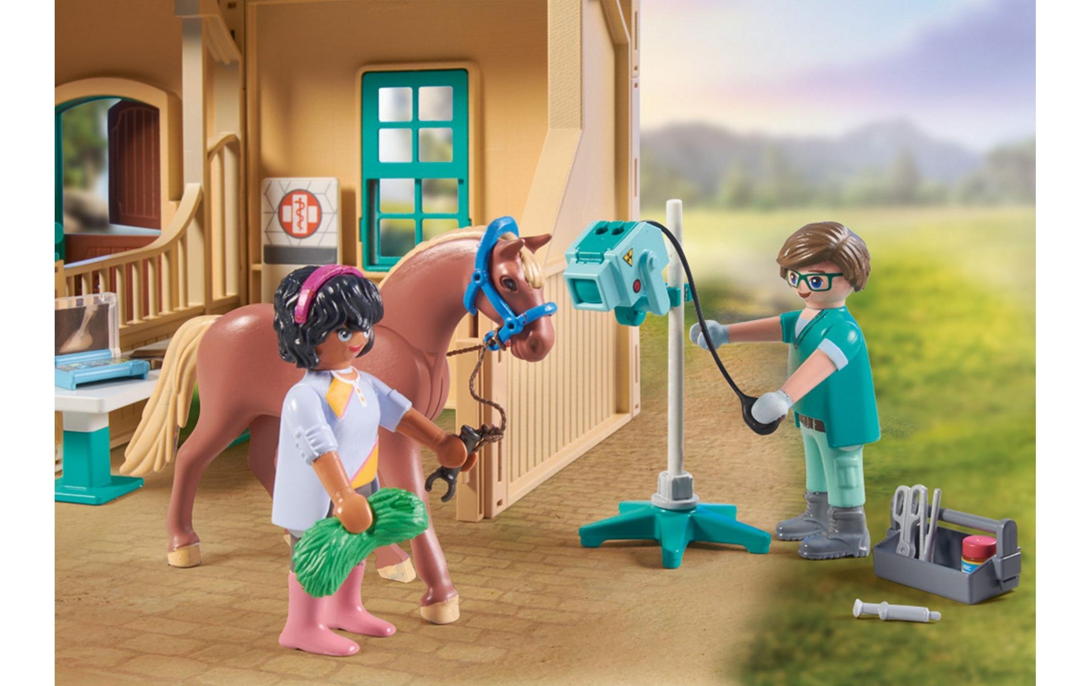 Playmobil® Spielbausteine »Horses of Waterfall Reittherapie & Tierarztpraxis 71352«, (164 St.)