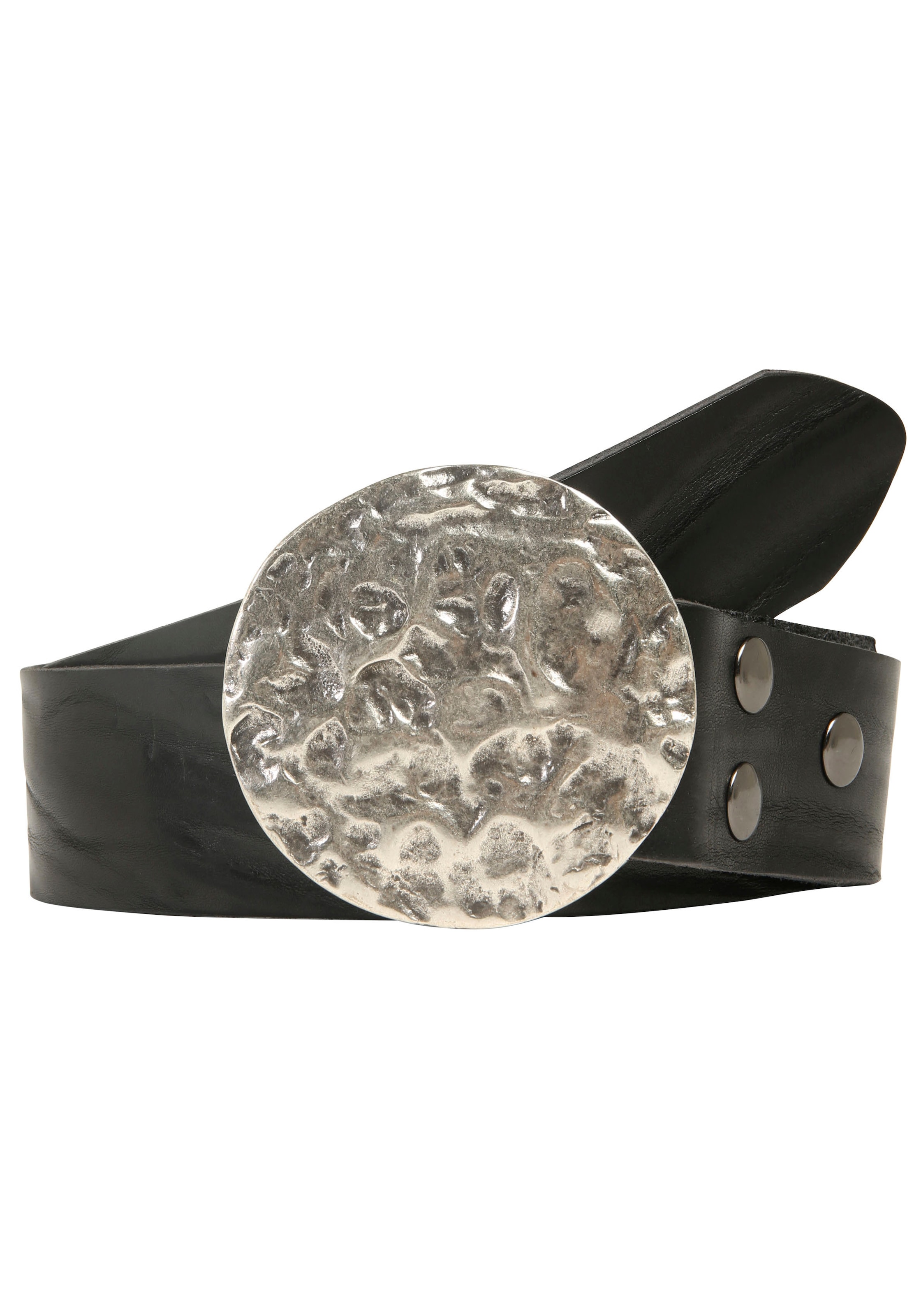 RETTUNGSRING by showroom 019° Ledergürtel mit austauschbarer Schliesse »Vollmond Silber«