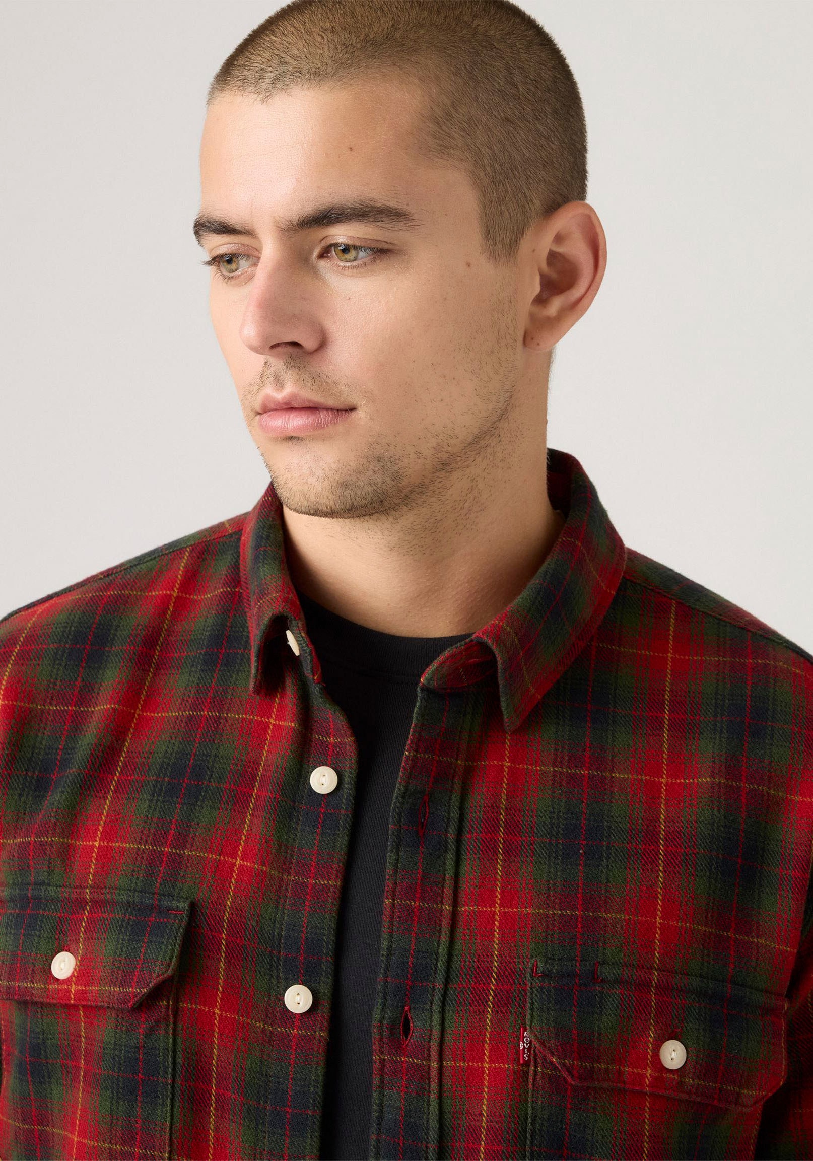 Levi's® Flanellhemd »JACKSON WORKER«, mit durchgehender Knopfleiste