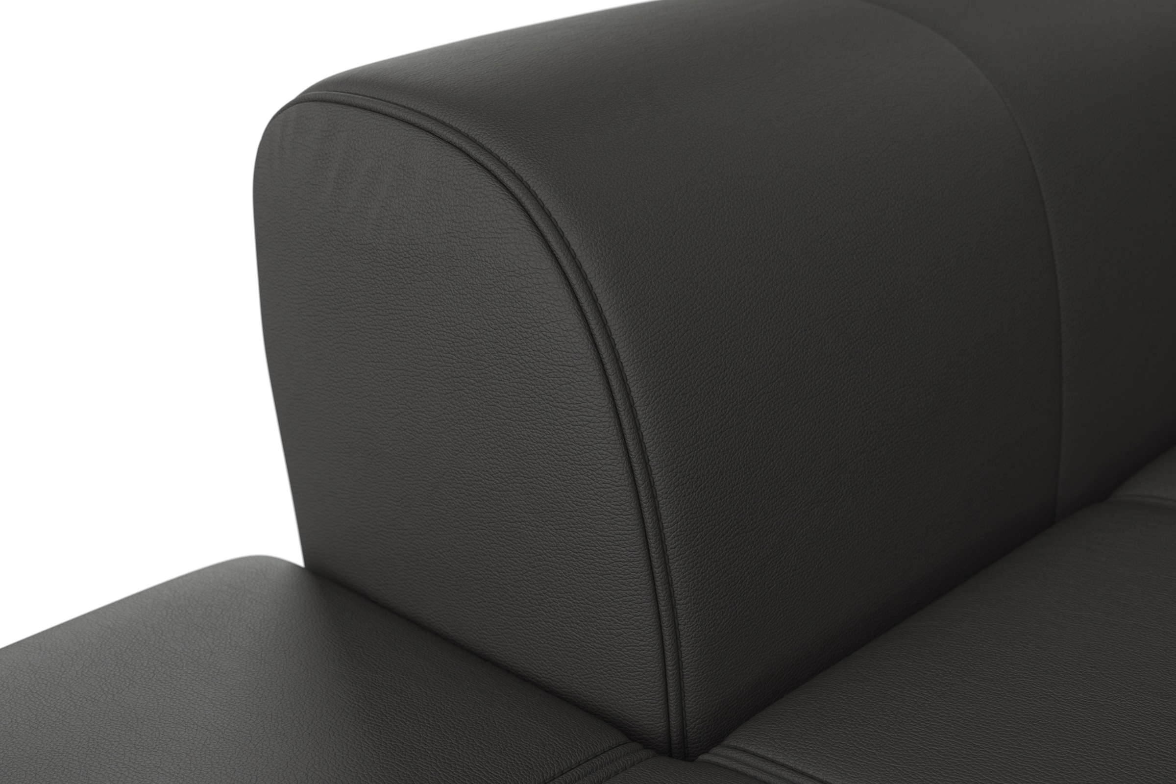 sit&more Ecksofa »Bendigo L-Form«, inklusive Sitztiefenverstellung, Bodenfreiheit 12 cm, in 2 Fussfarben
