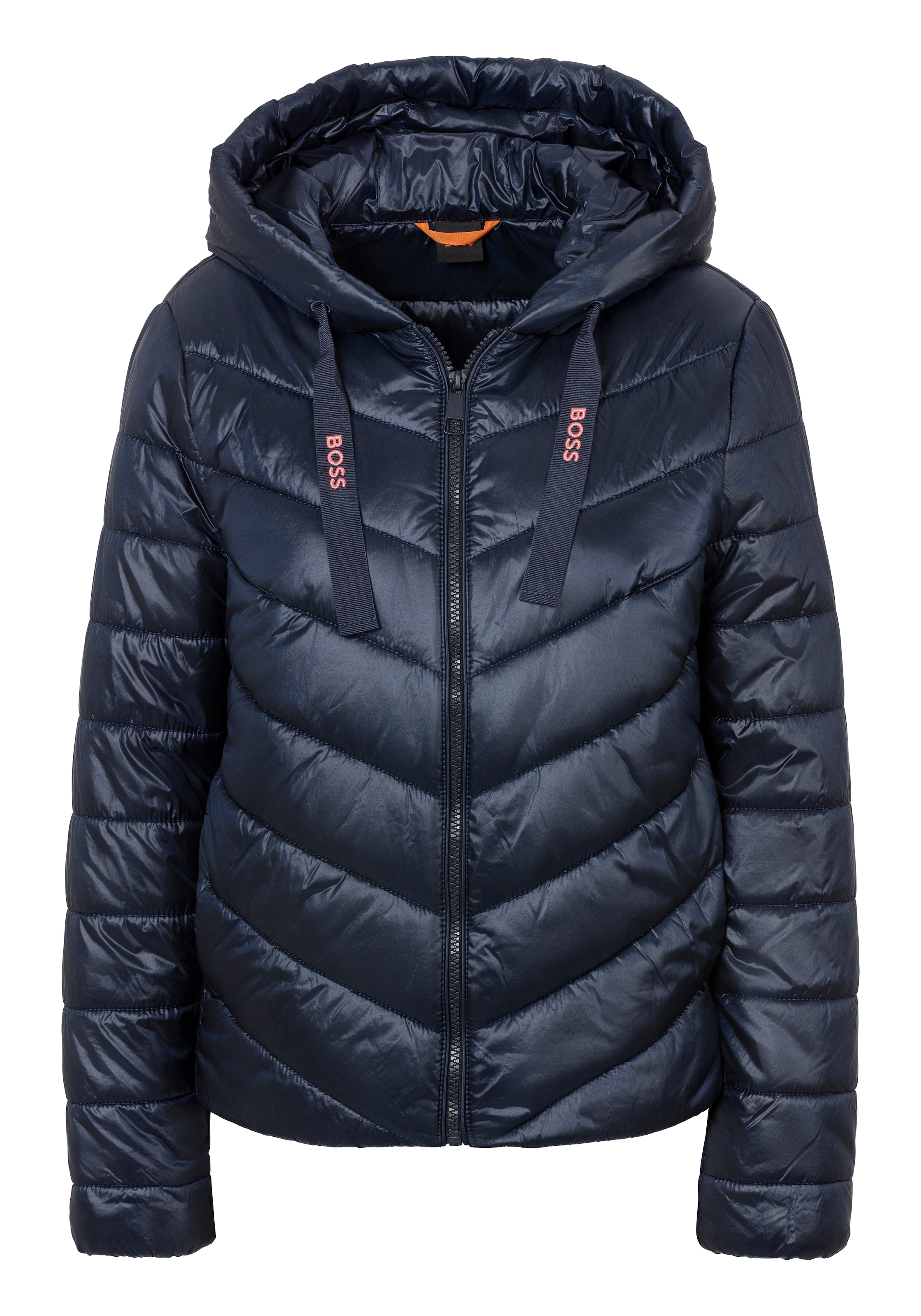 BOSS ORANGE Outdoorjacke »Palatori Premium Damenmode«, mit Kapuze, mit Kapuze